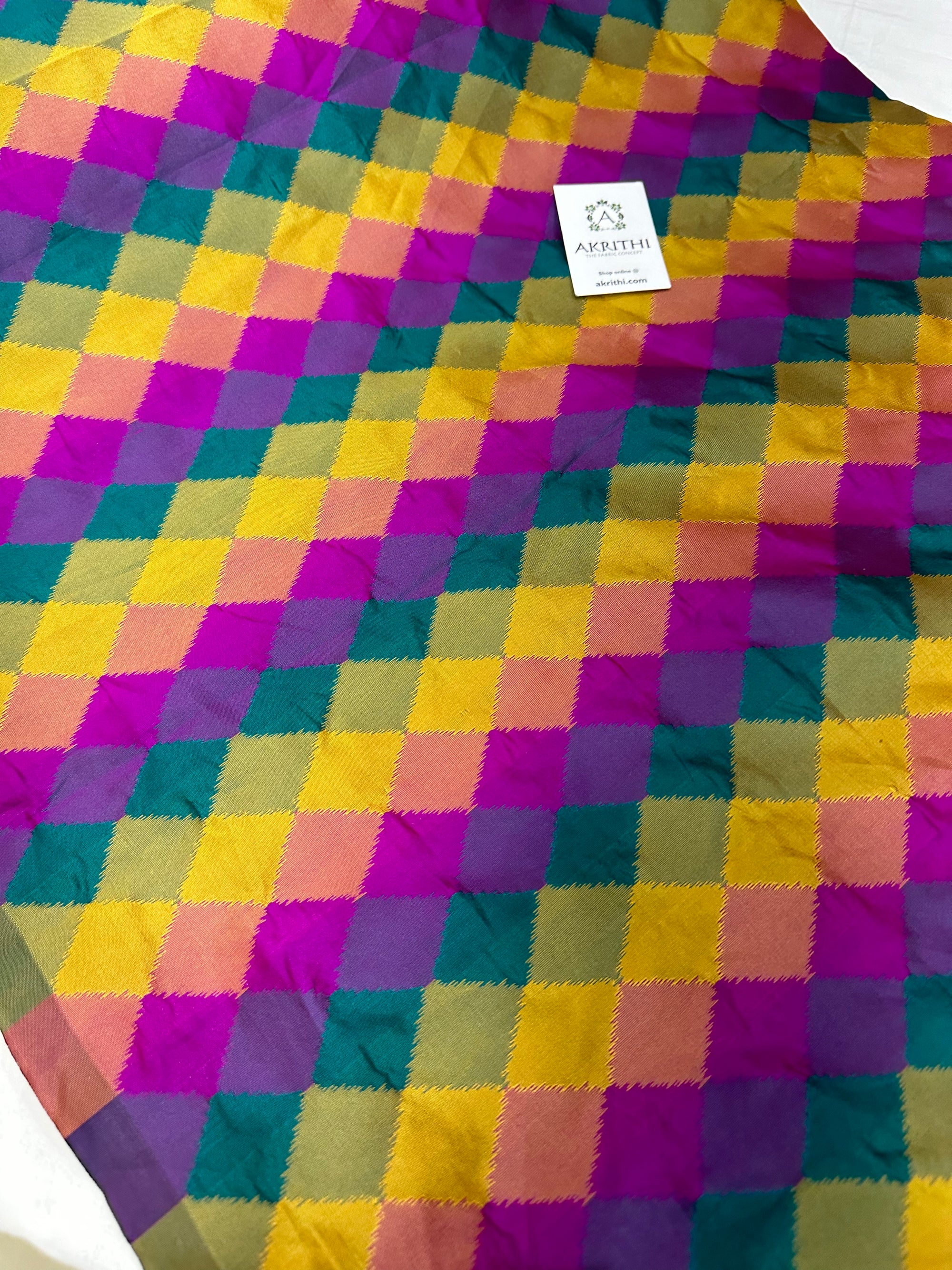 Woven semi silk fabric