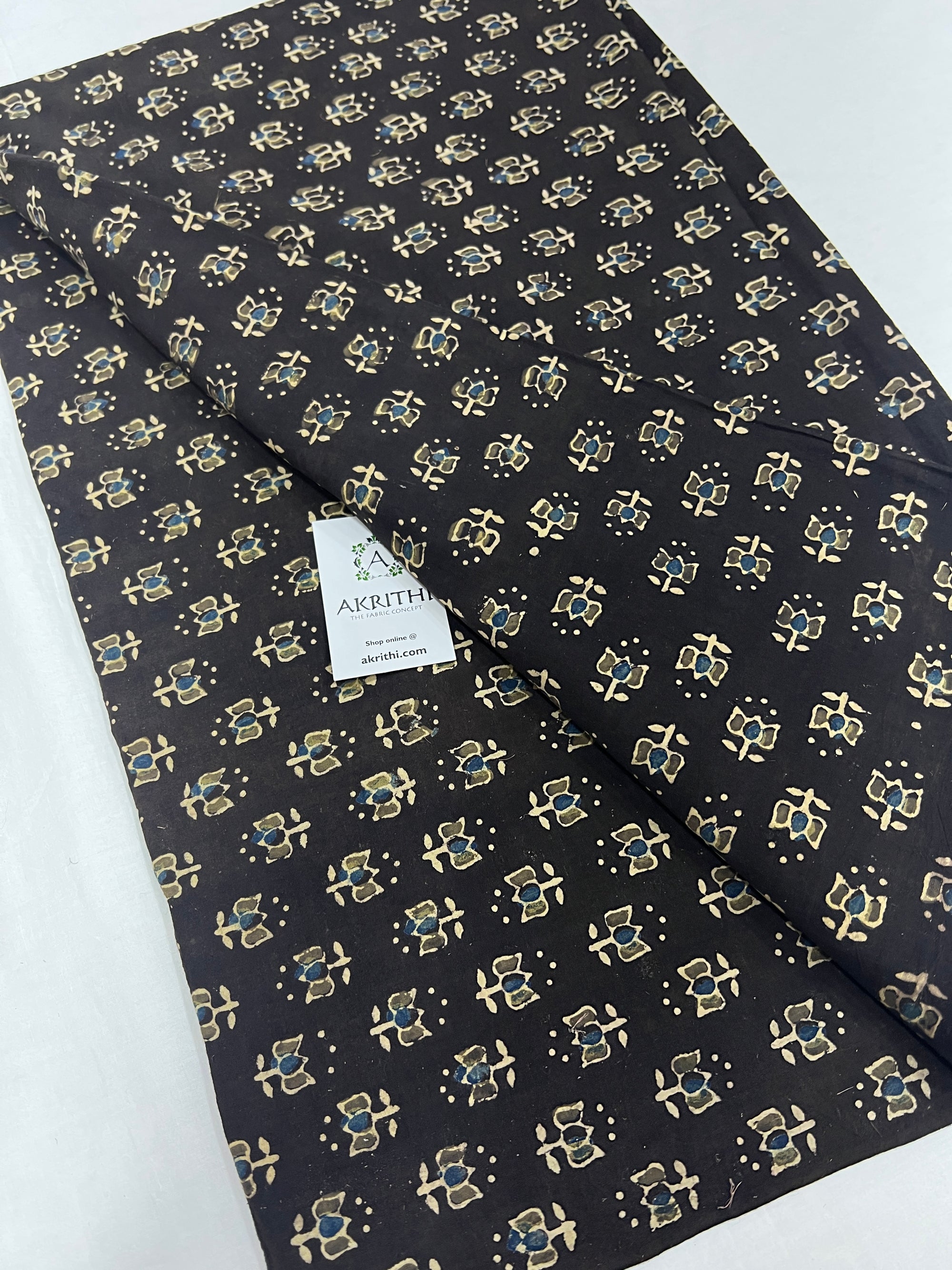 Ajrakh pure cotton fabric
