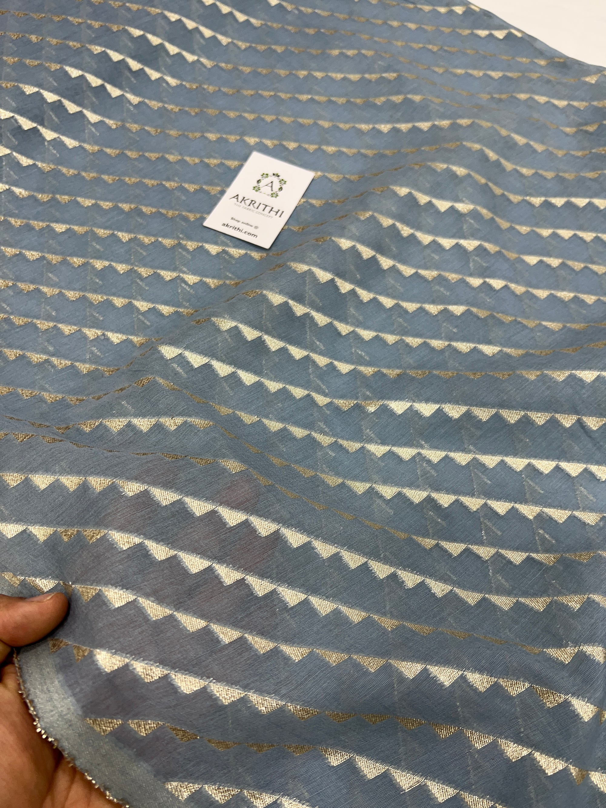 Banarasi chanderi cotton lurex fabric