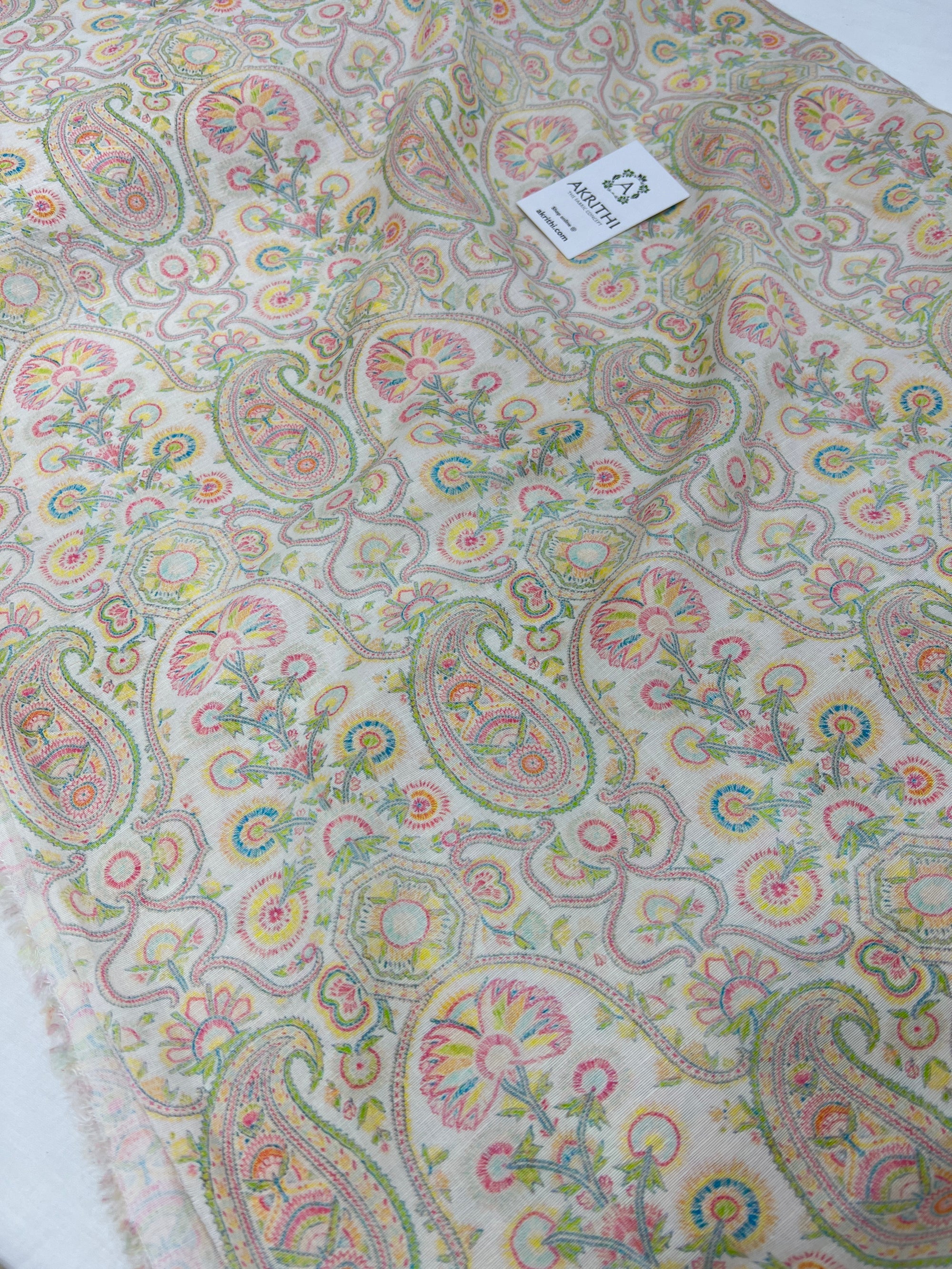 Digital Printed pure linen fabric