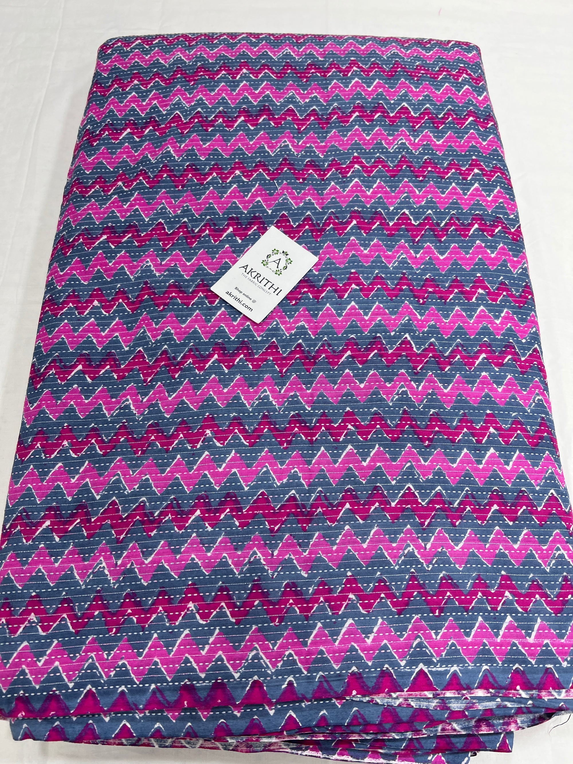 Kantha Printed pure cotton fabric