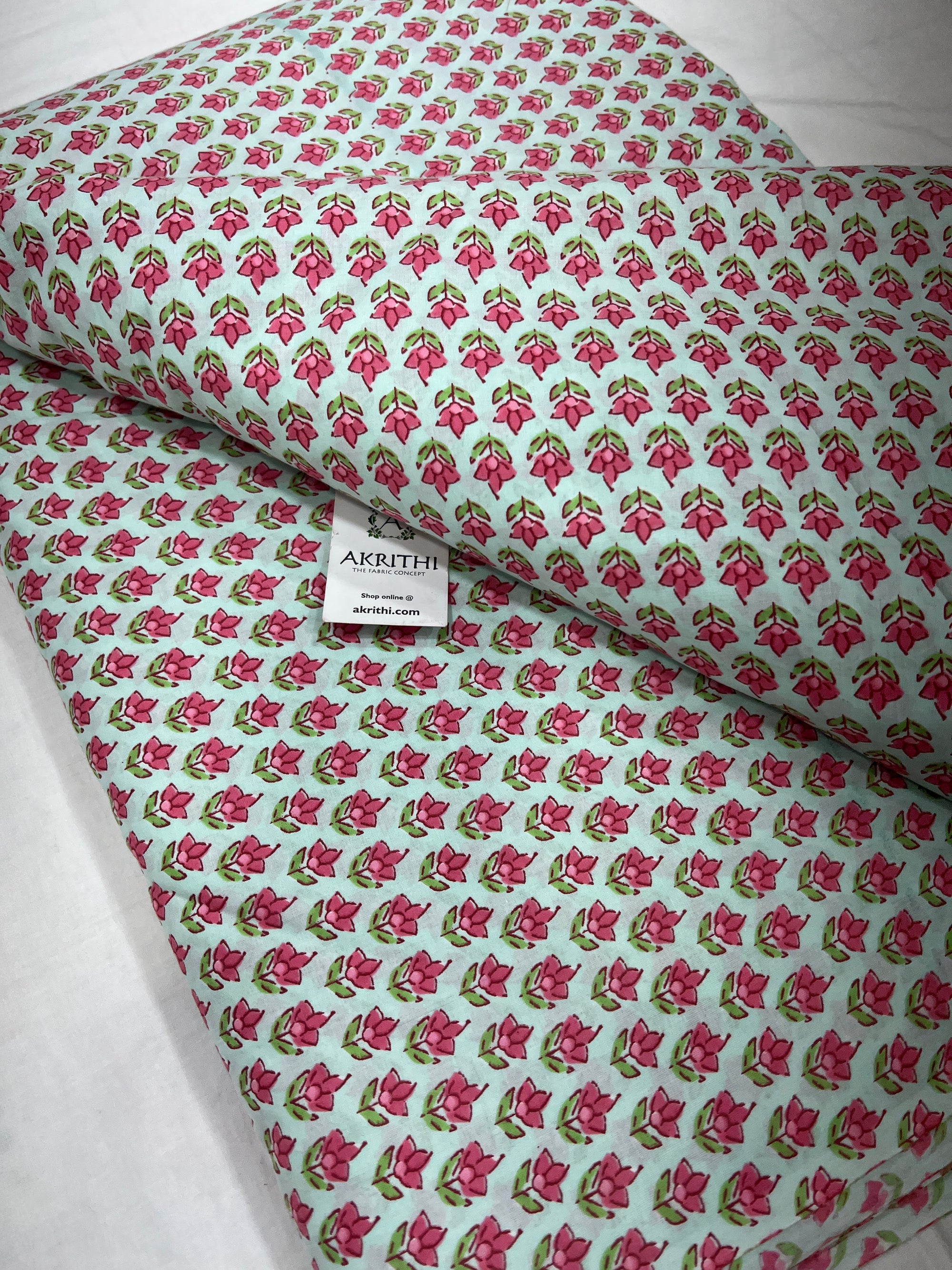 Printed pure cotton fabric