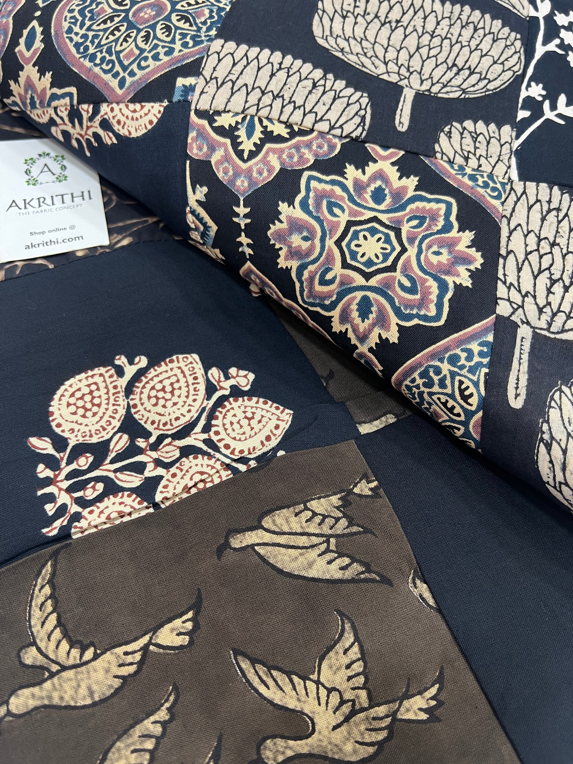 Patch work pure cotton fabric