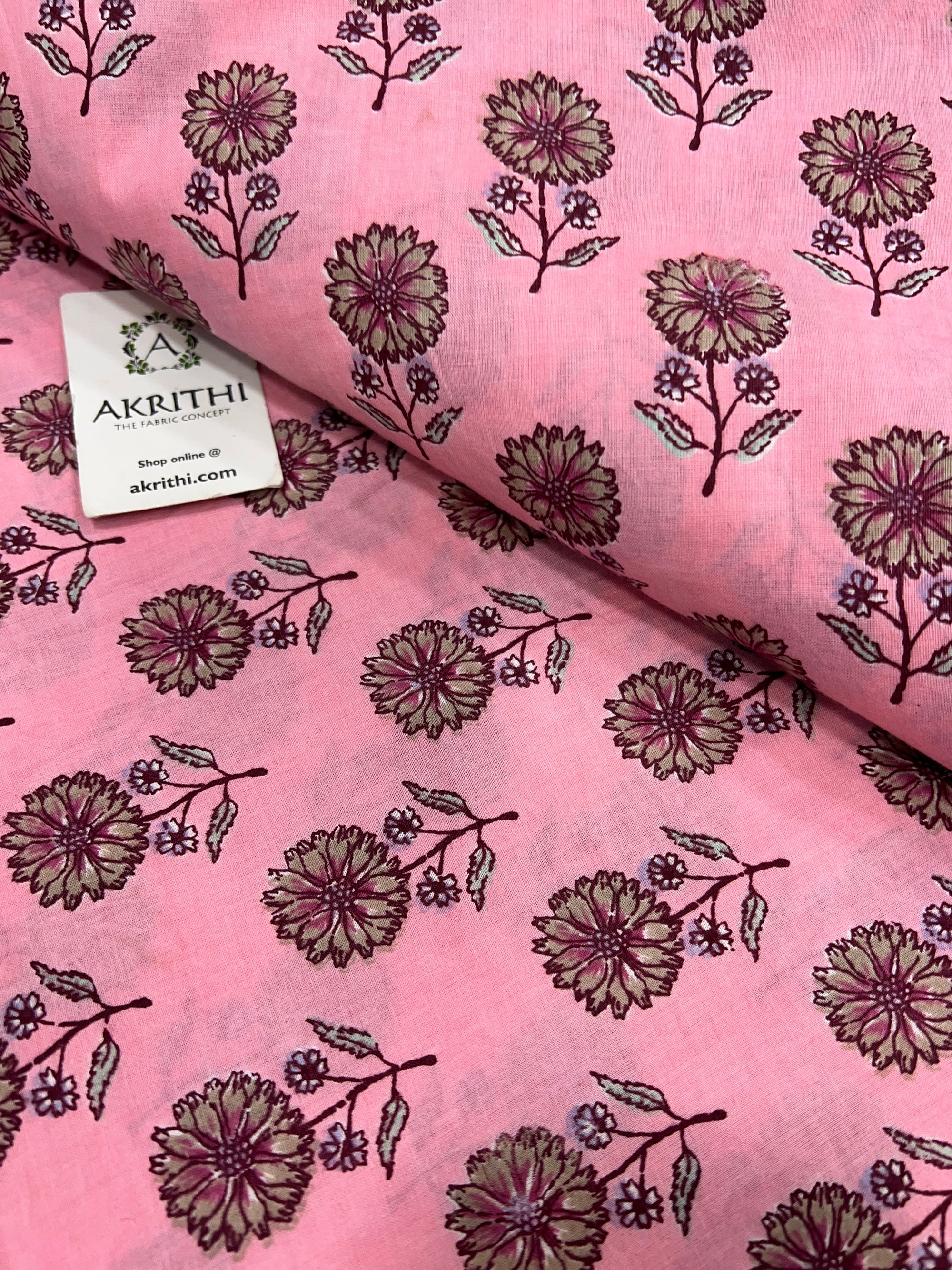 Printed pure cotton fabric