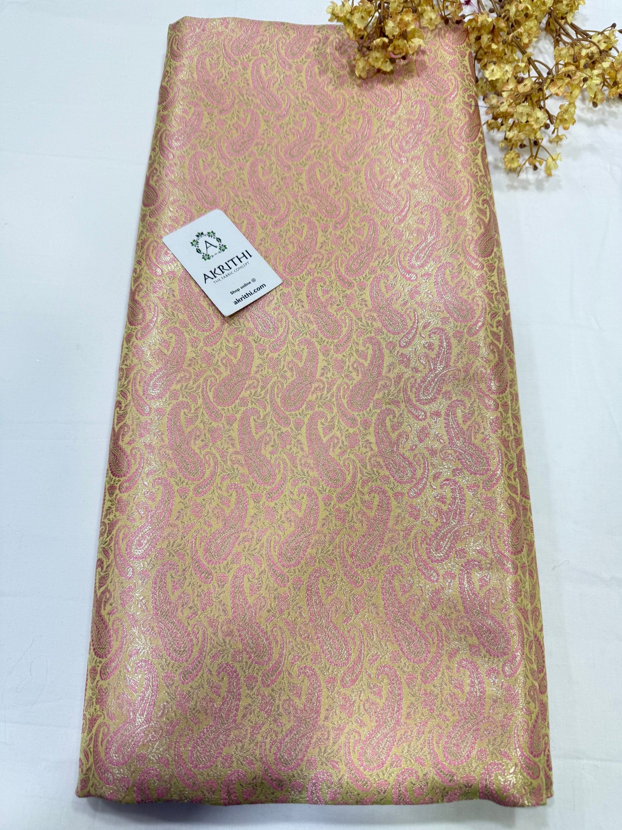 Pure Banarasi brocade fabric