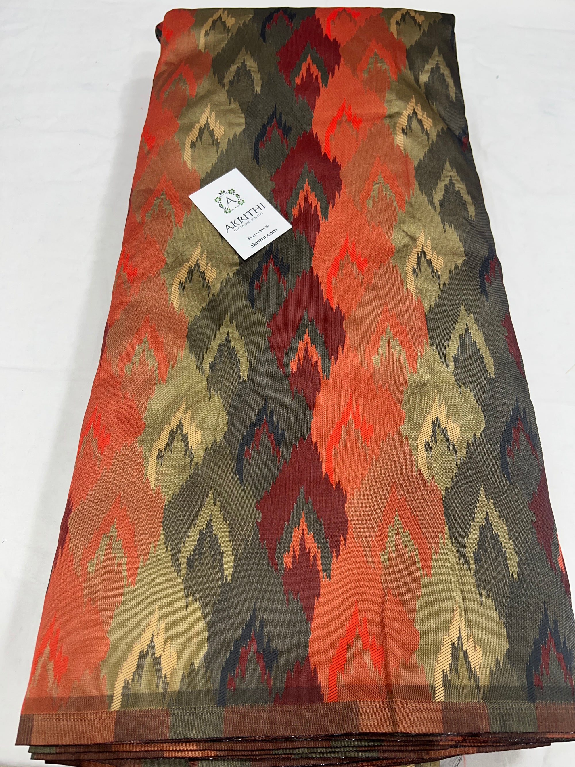 Woven semi silk fabric