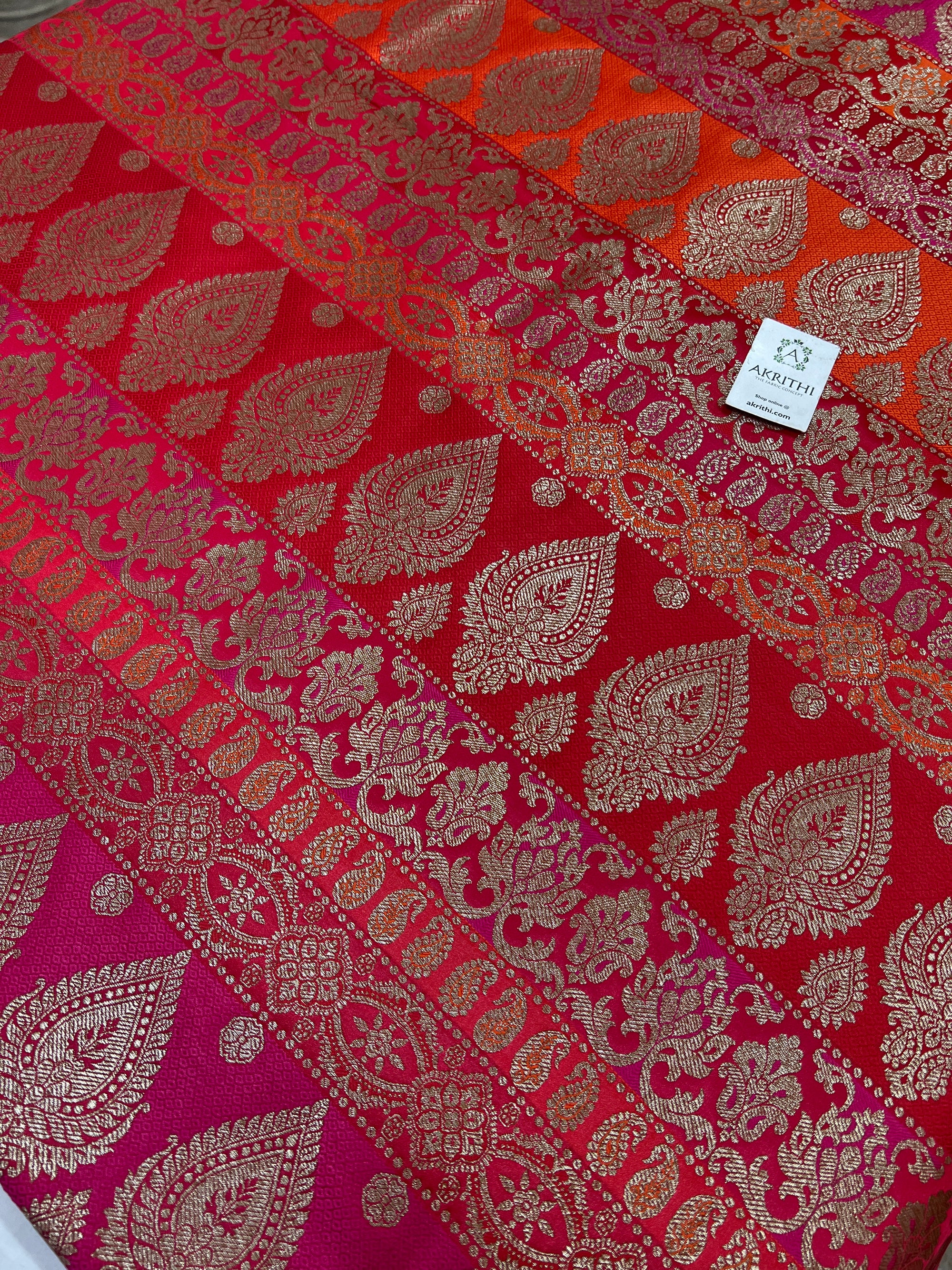 Pure Banarasi brocade fabric