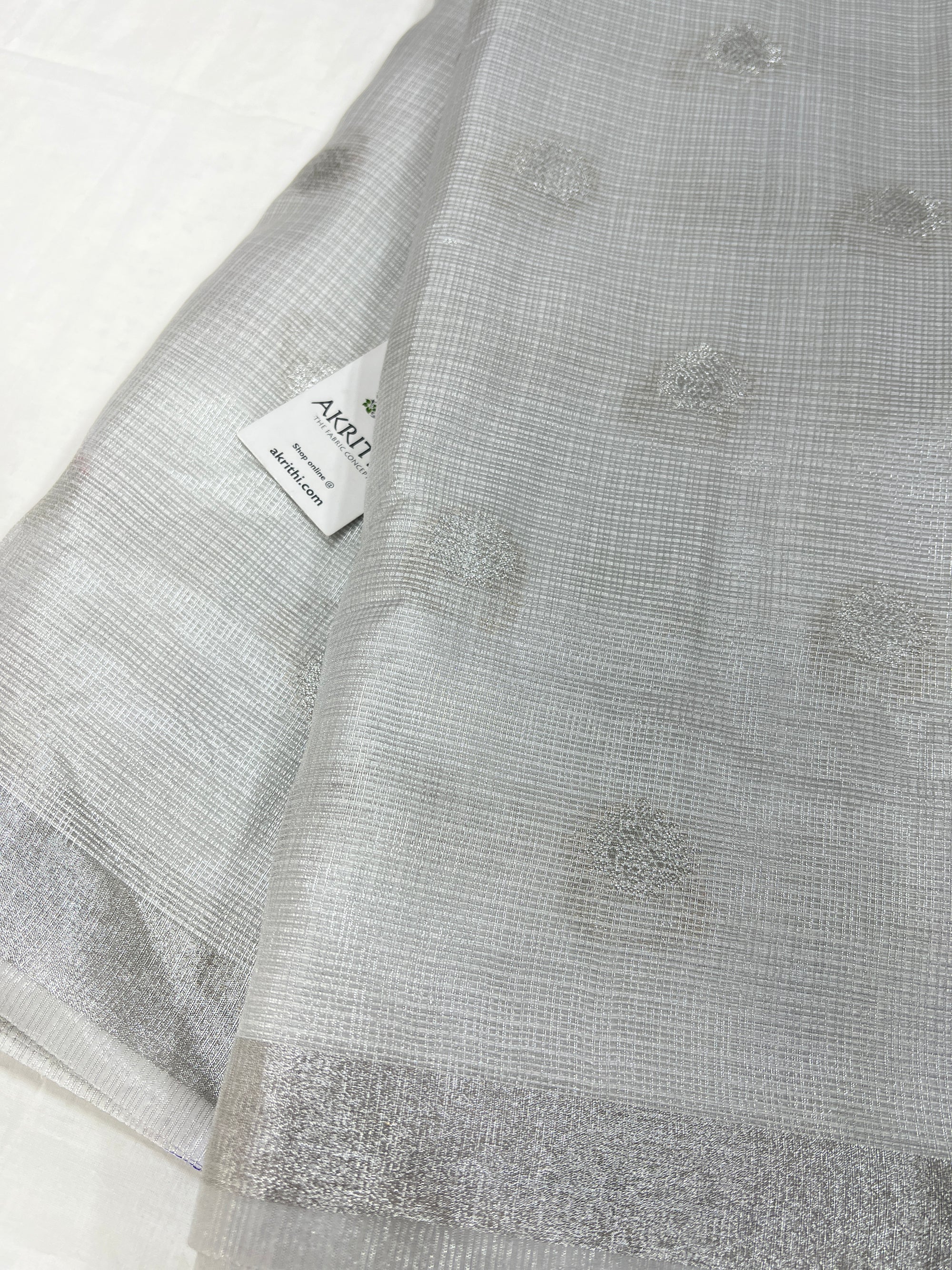Dyeable Banarasi woven Kota tissue fabric