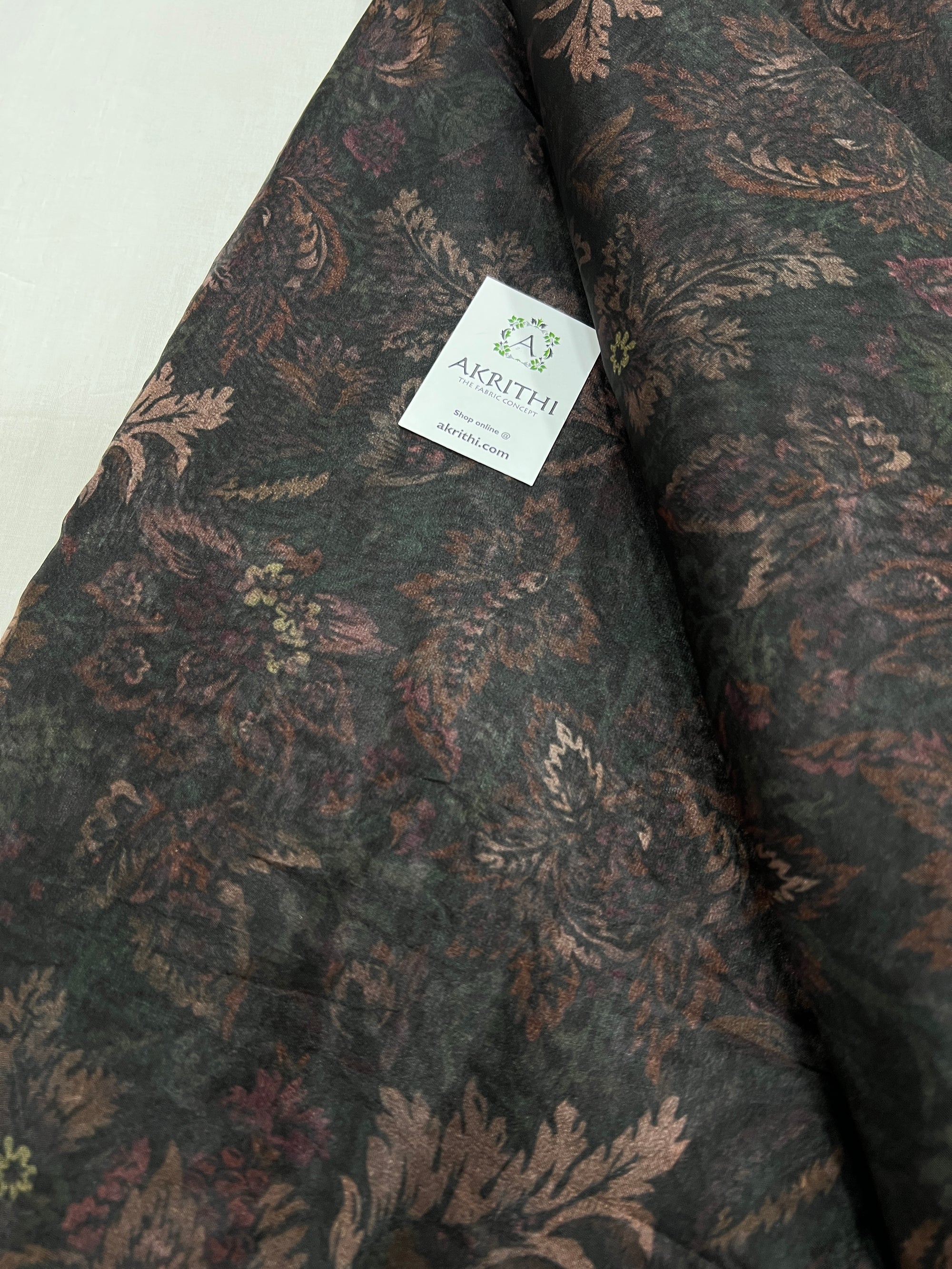 Printed organza fabric