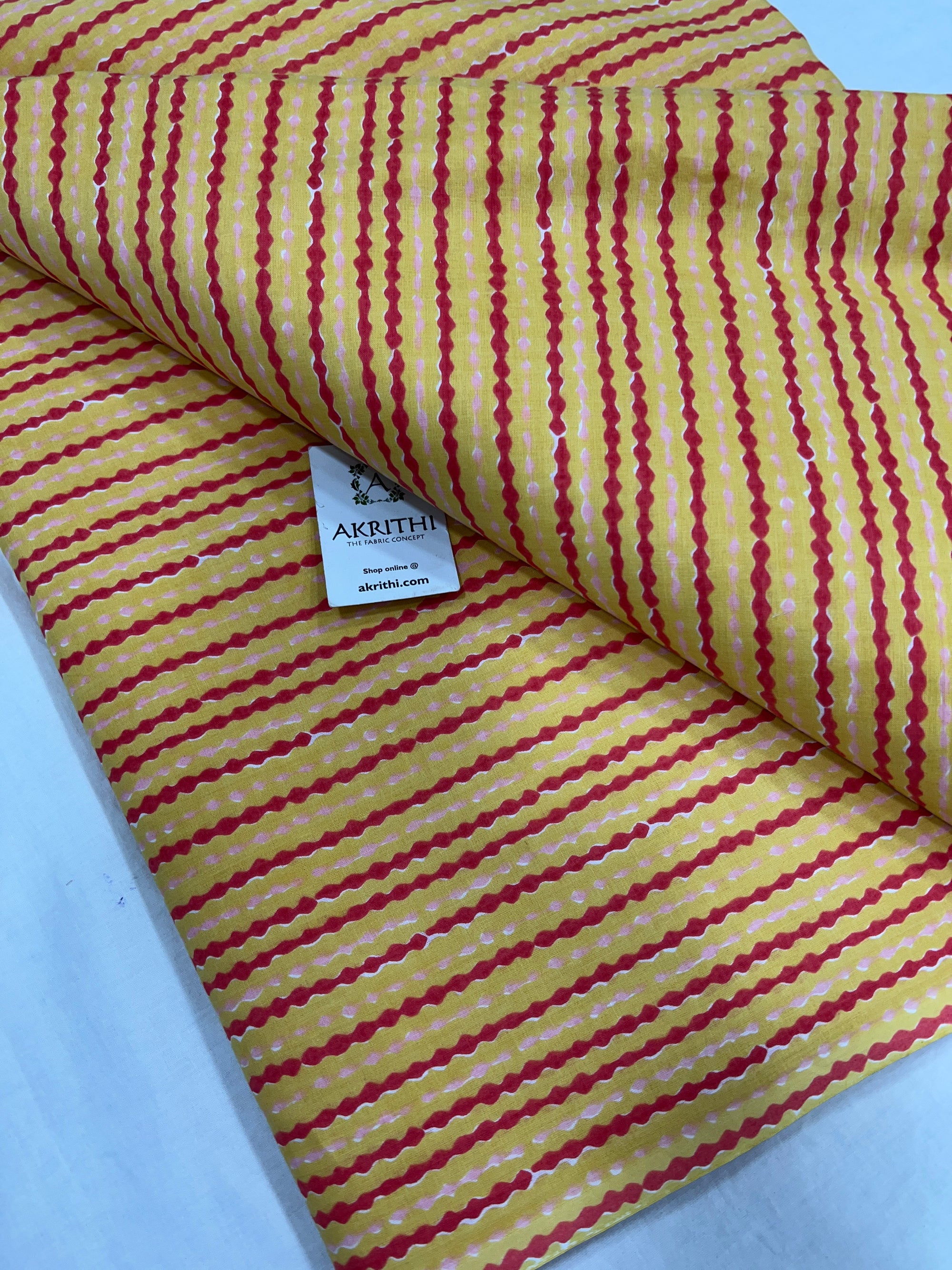 Printed pure cotton fabric