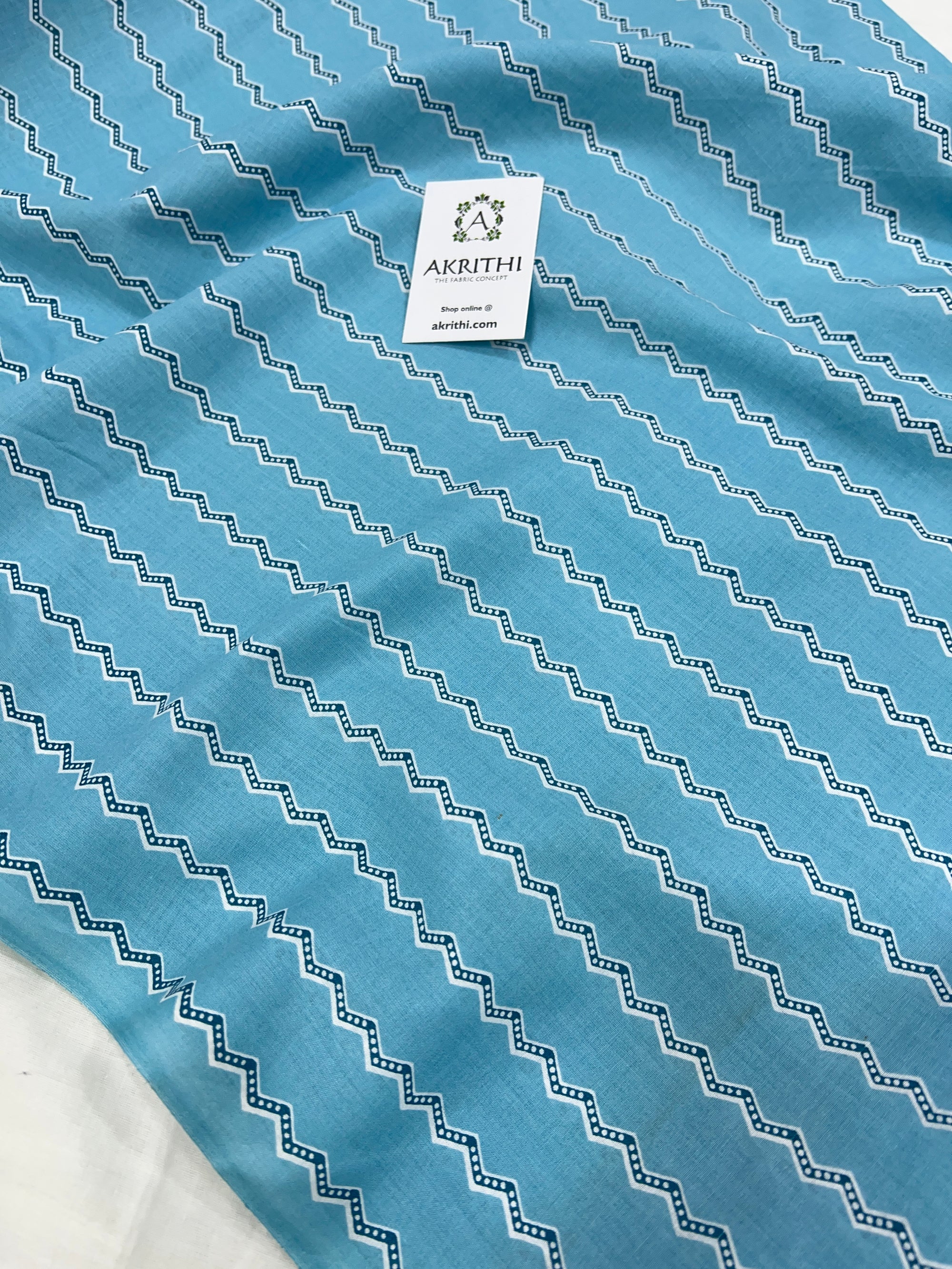 Printed pure cotton fabric