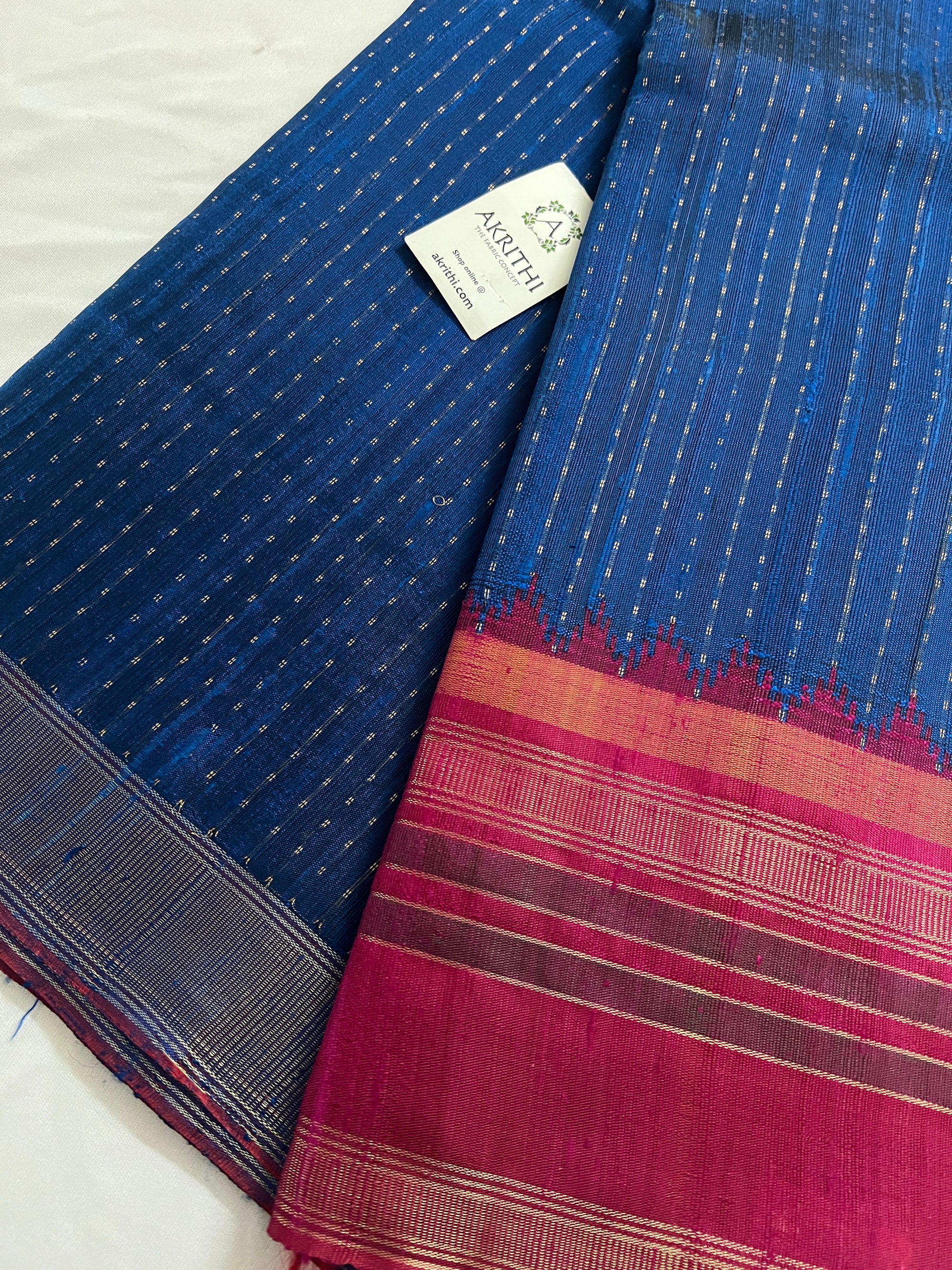 Dupion silk saree