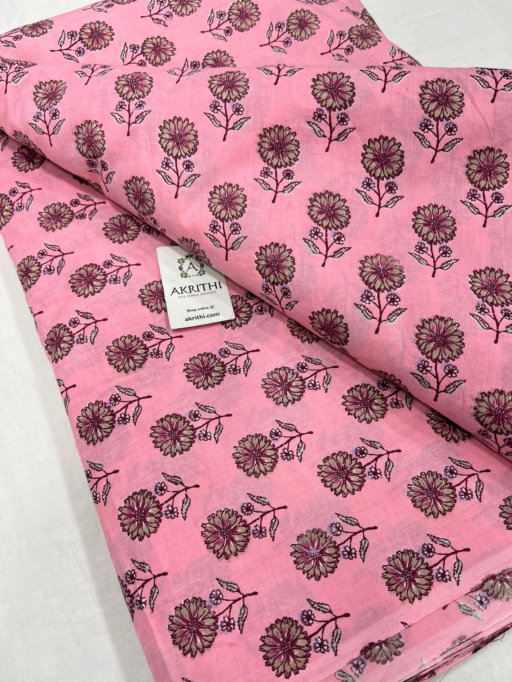 Printed pure cotton fabric