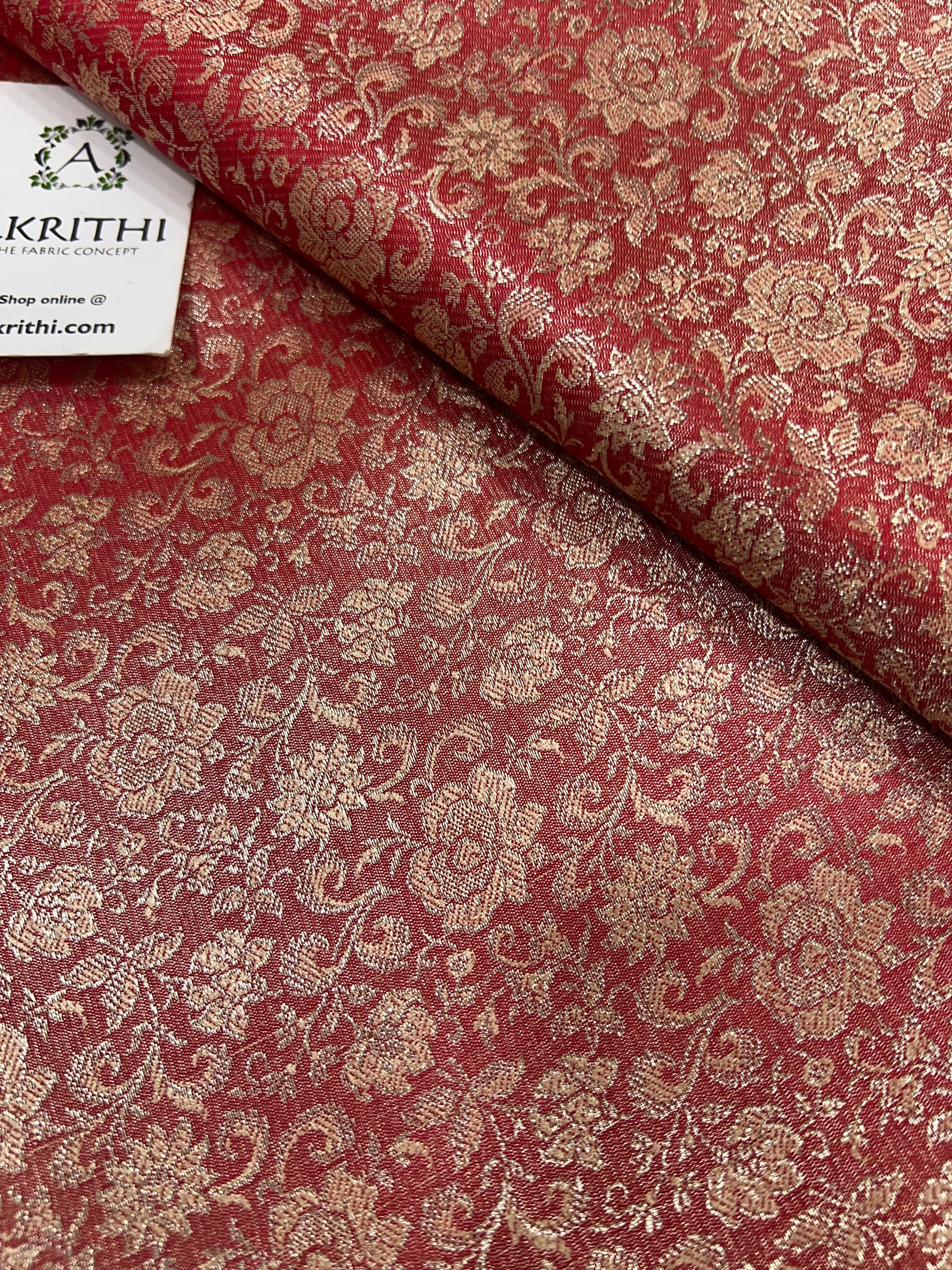 Pure Banarasi brocade fabric