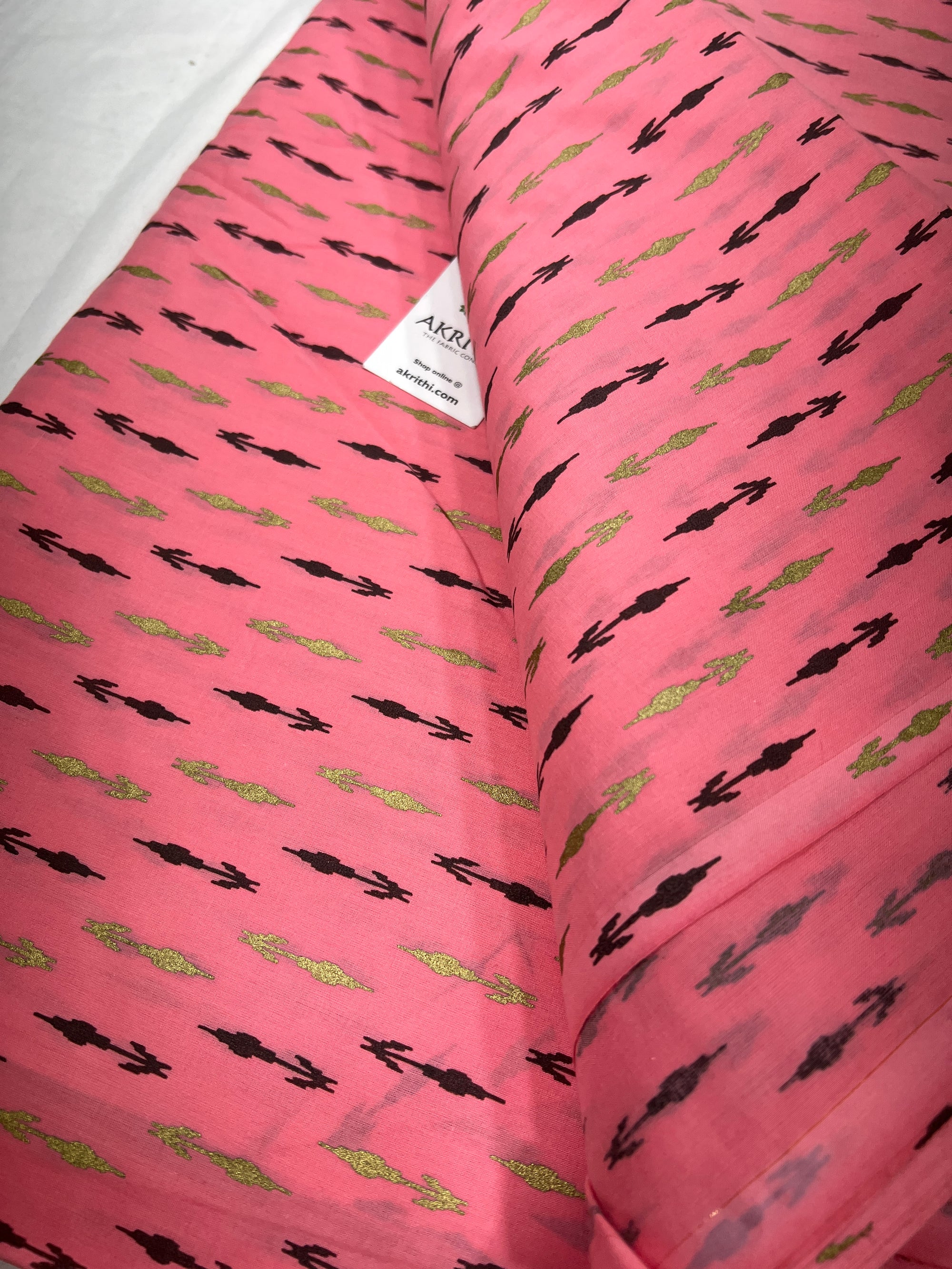 Printed pure cotton fabric