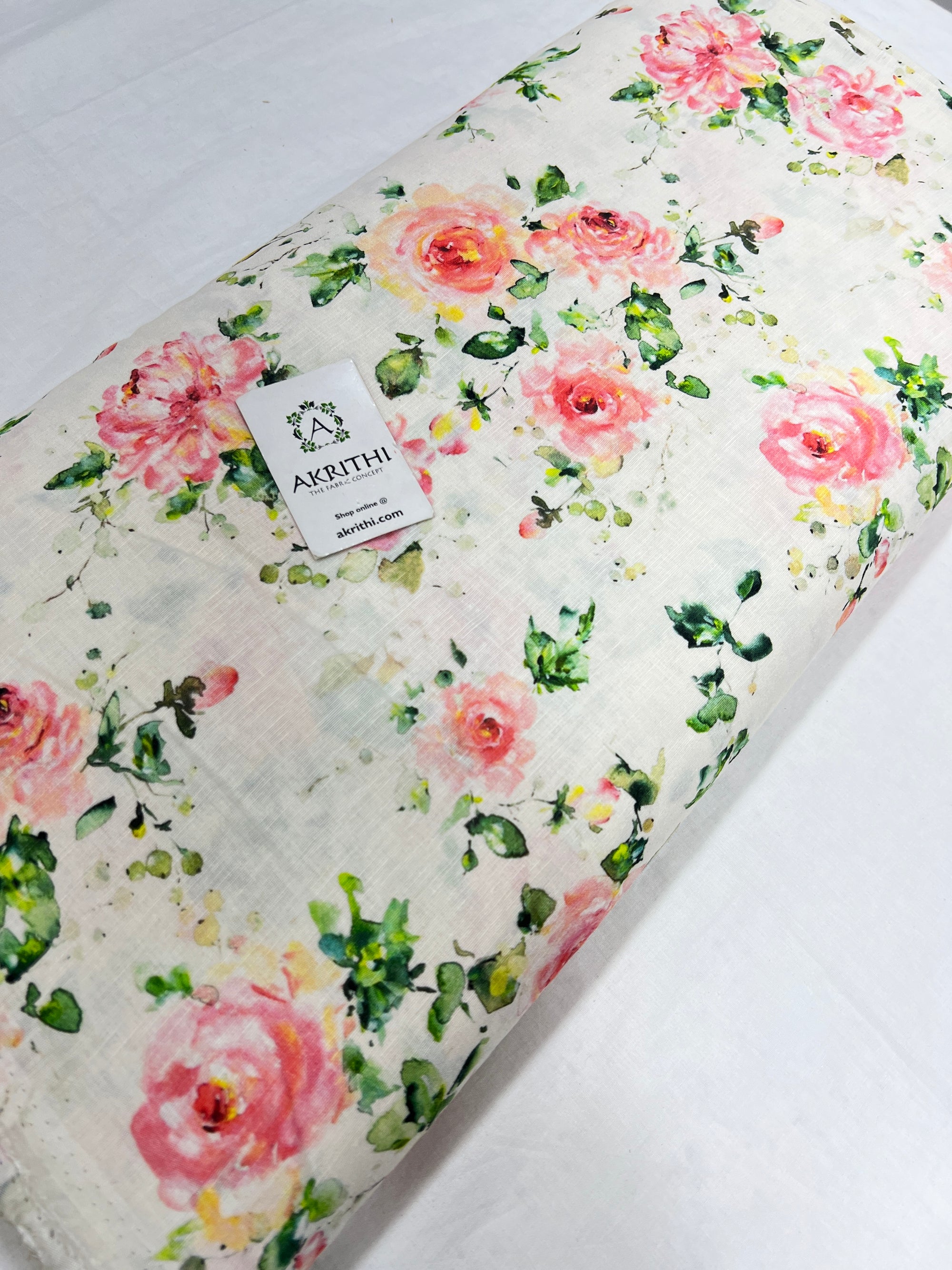 Digital Printed pure linen fabric