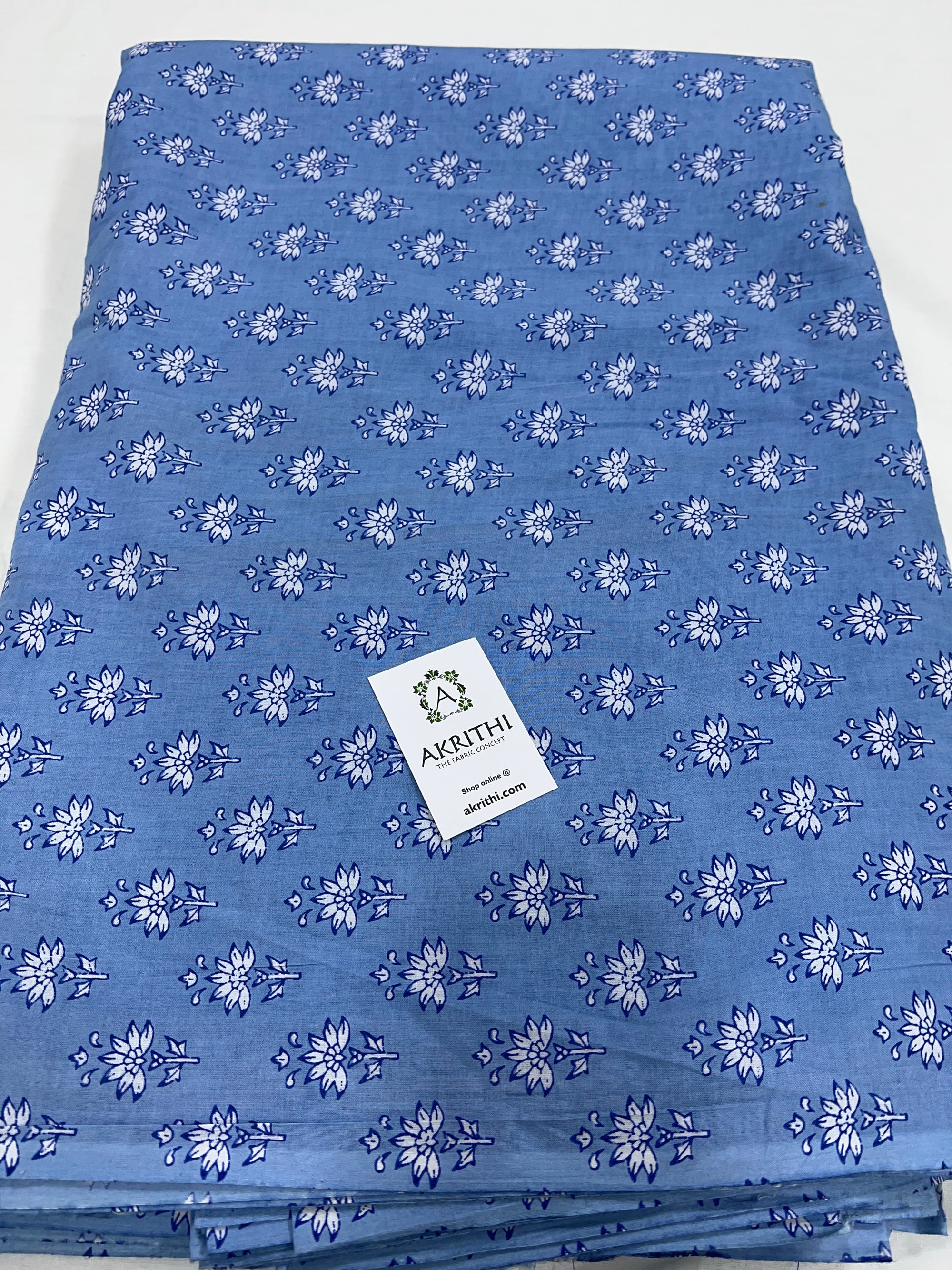 Printed pure cotton fabric