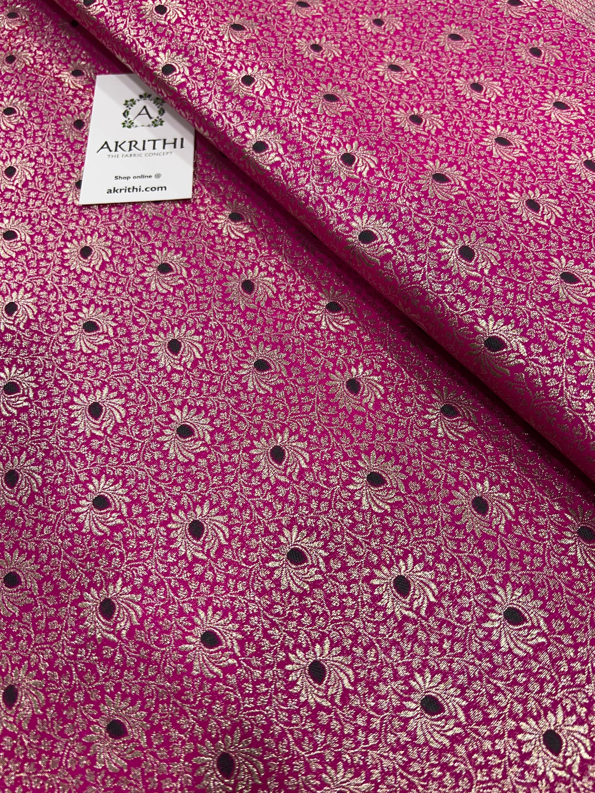 Pure Banarasi brocade fabric