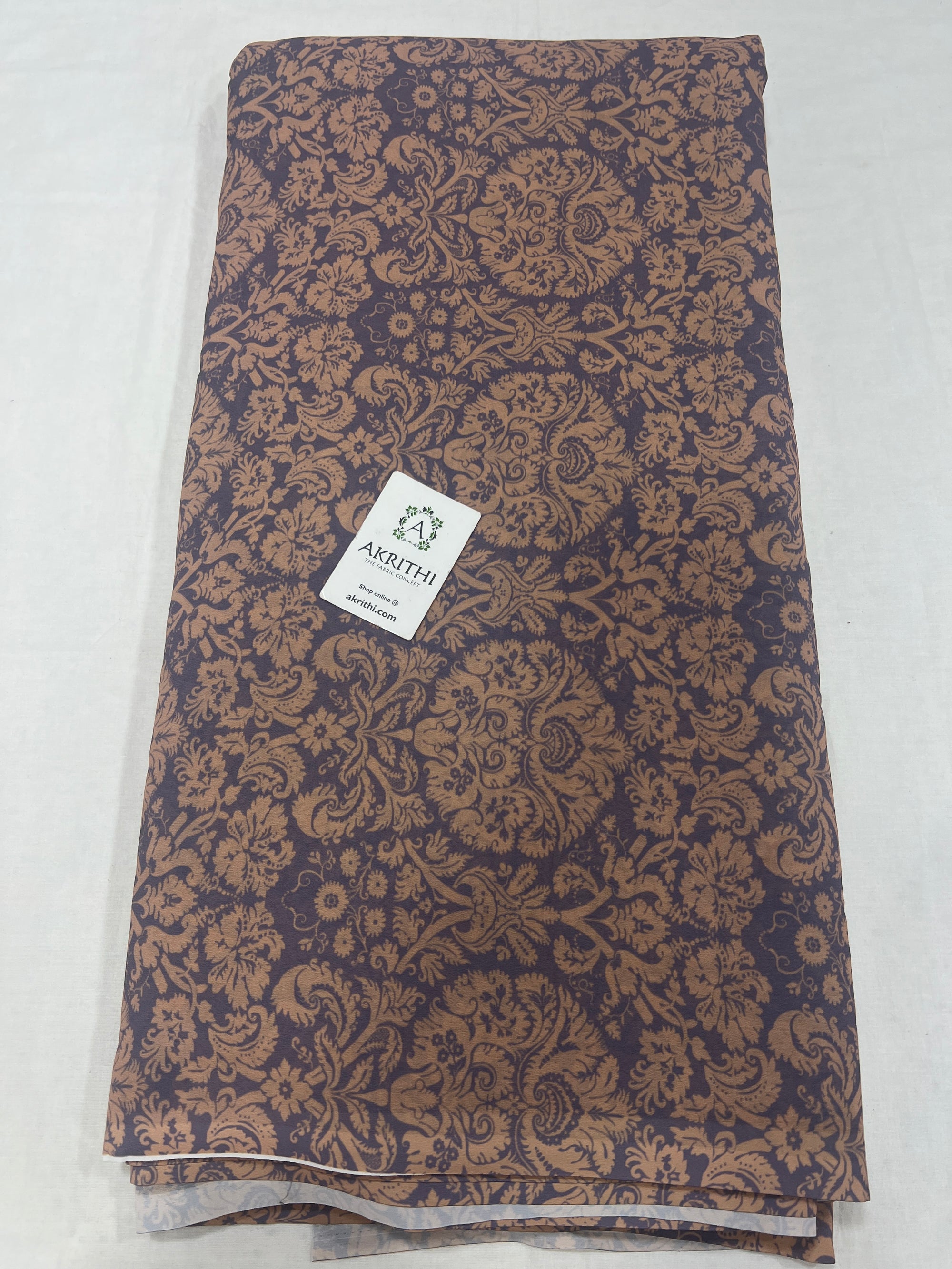 Digital floral printed georgette fabric