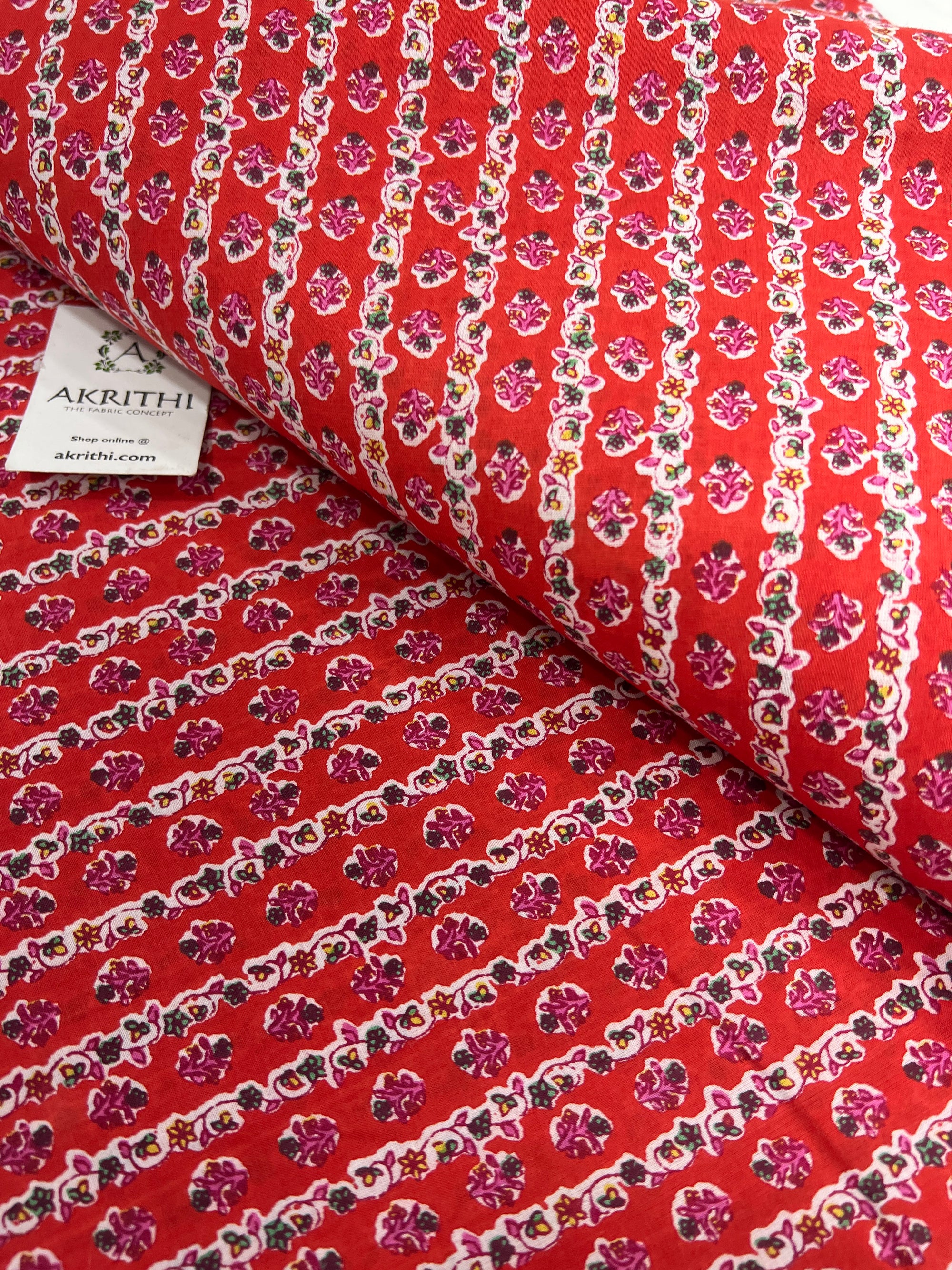 Printed pure cotton fabric