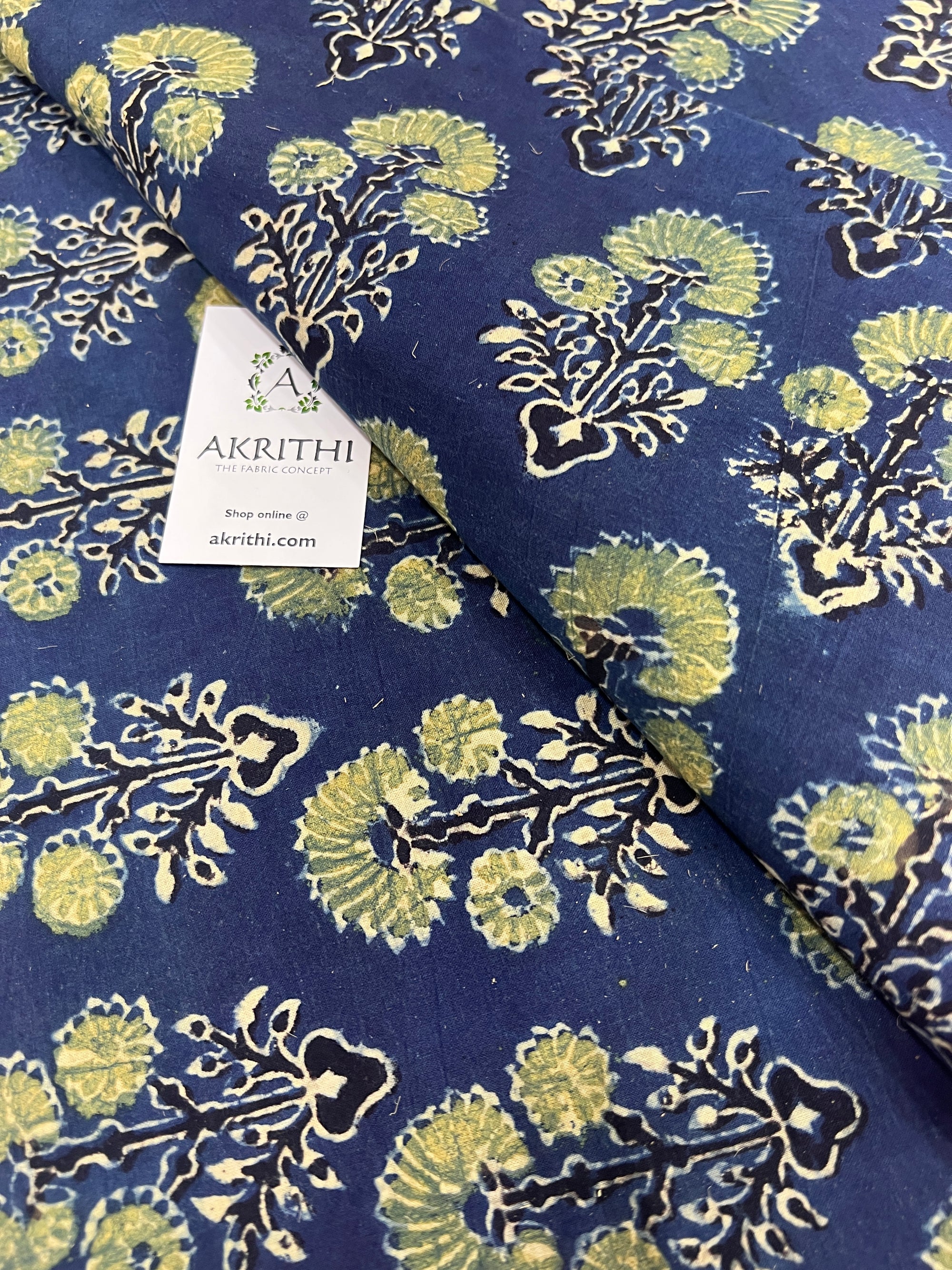 Ajrakh pure cotton fabric