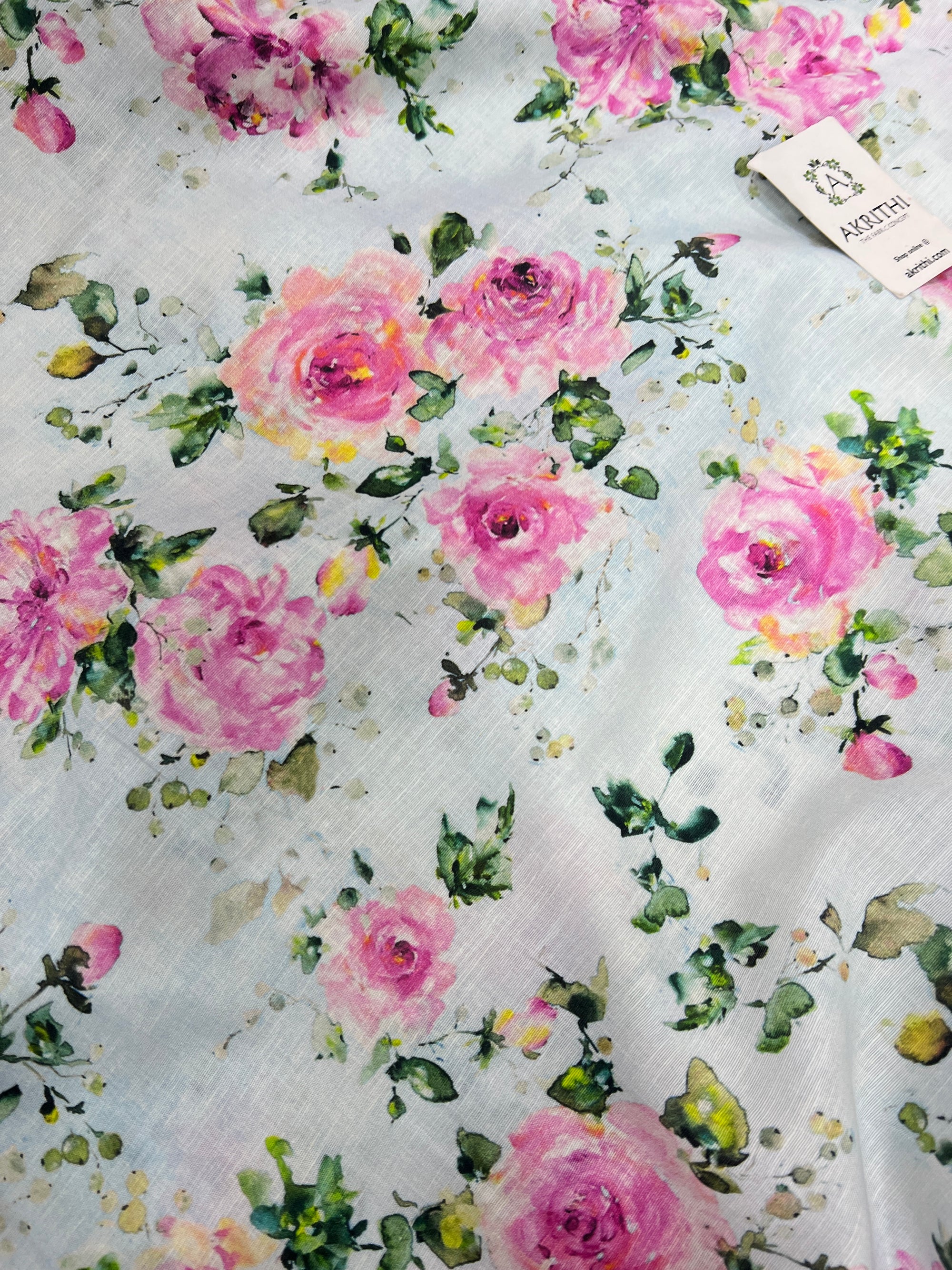 Digital Printed pure linen fabric