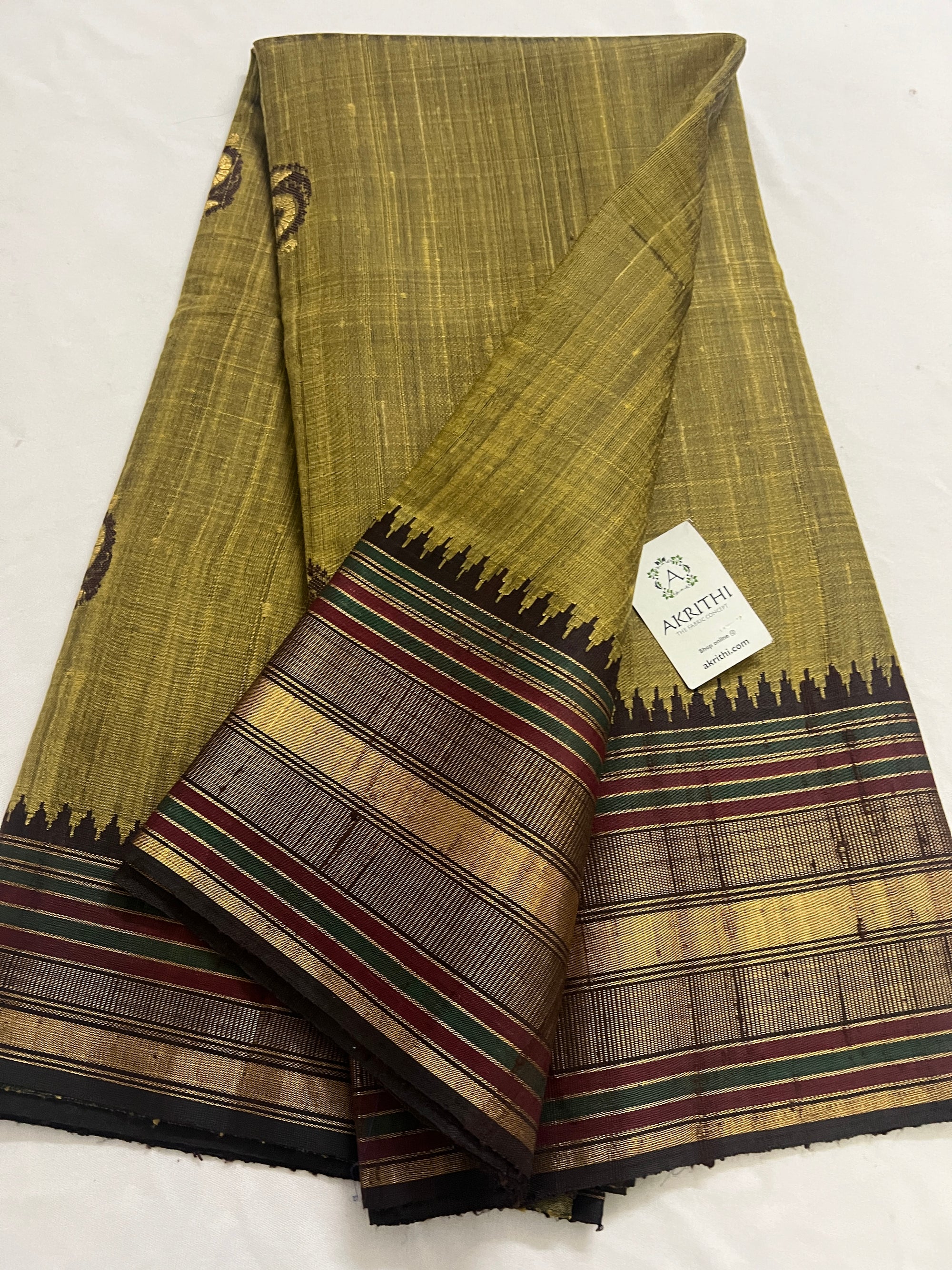 Dupion silk saree