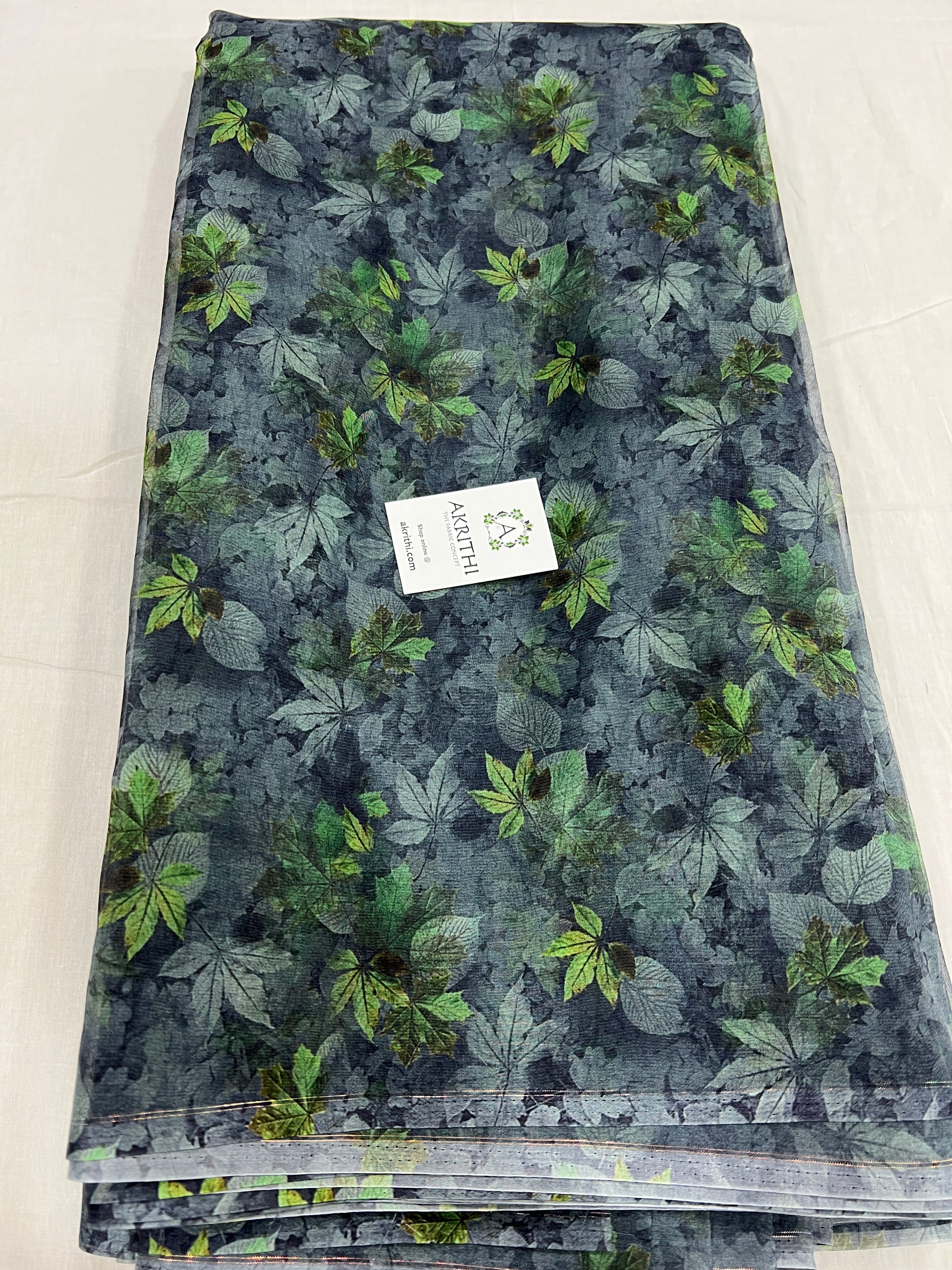 Printed organza fabric