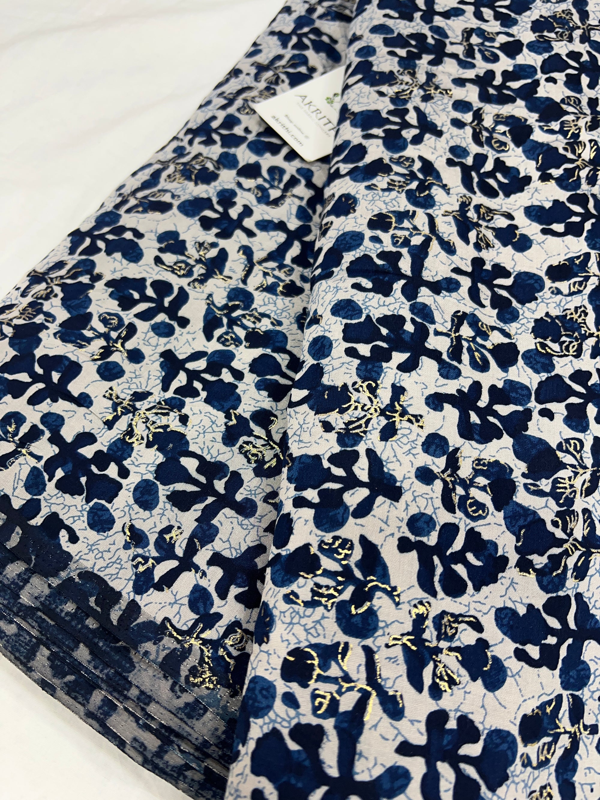 Printed viscose silk fabric