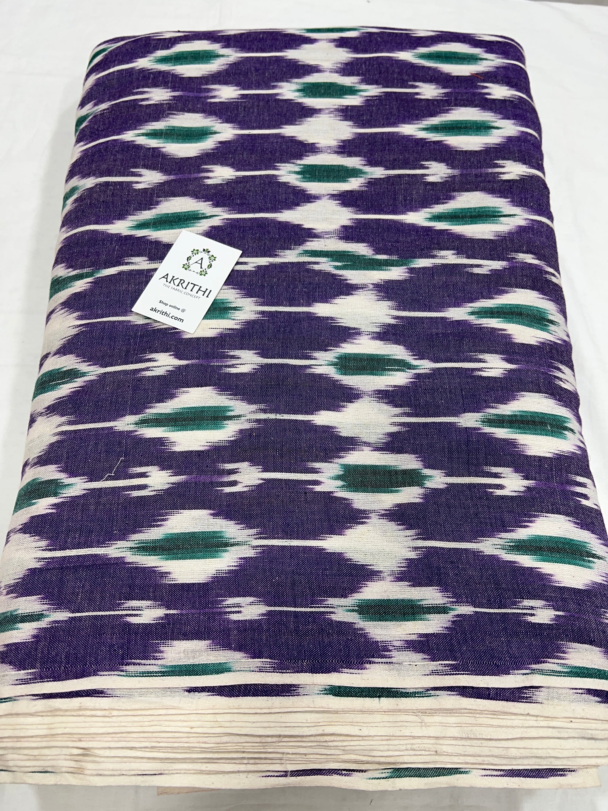 Handloom Ikat pure cotton fabric