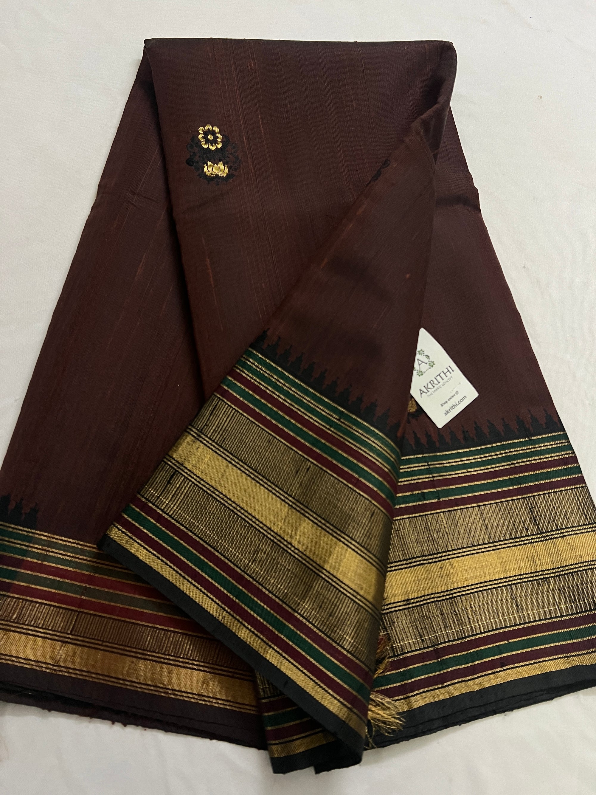 Dupion silk saree