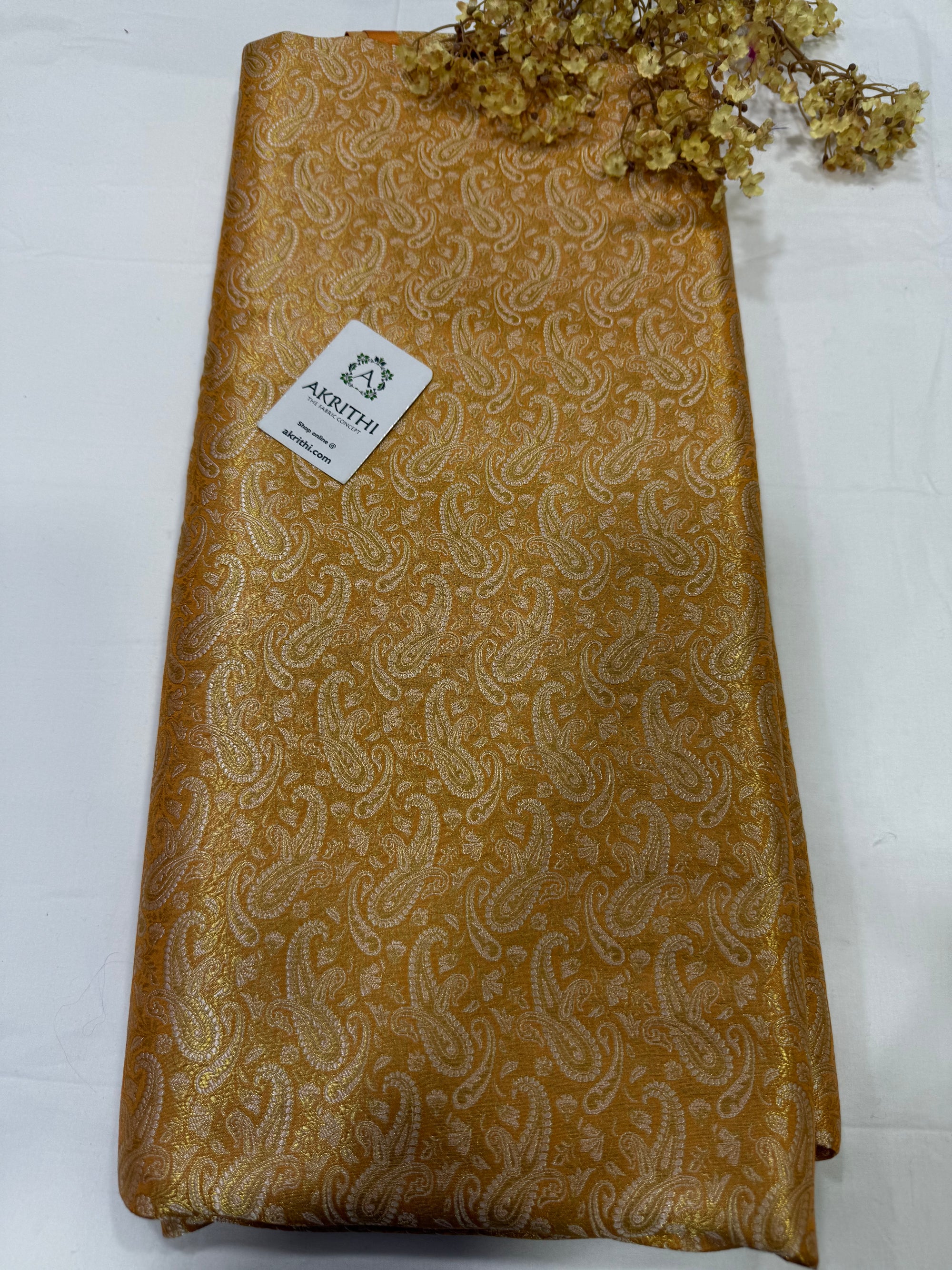 Pure Banarasi brocade fabric