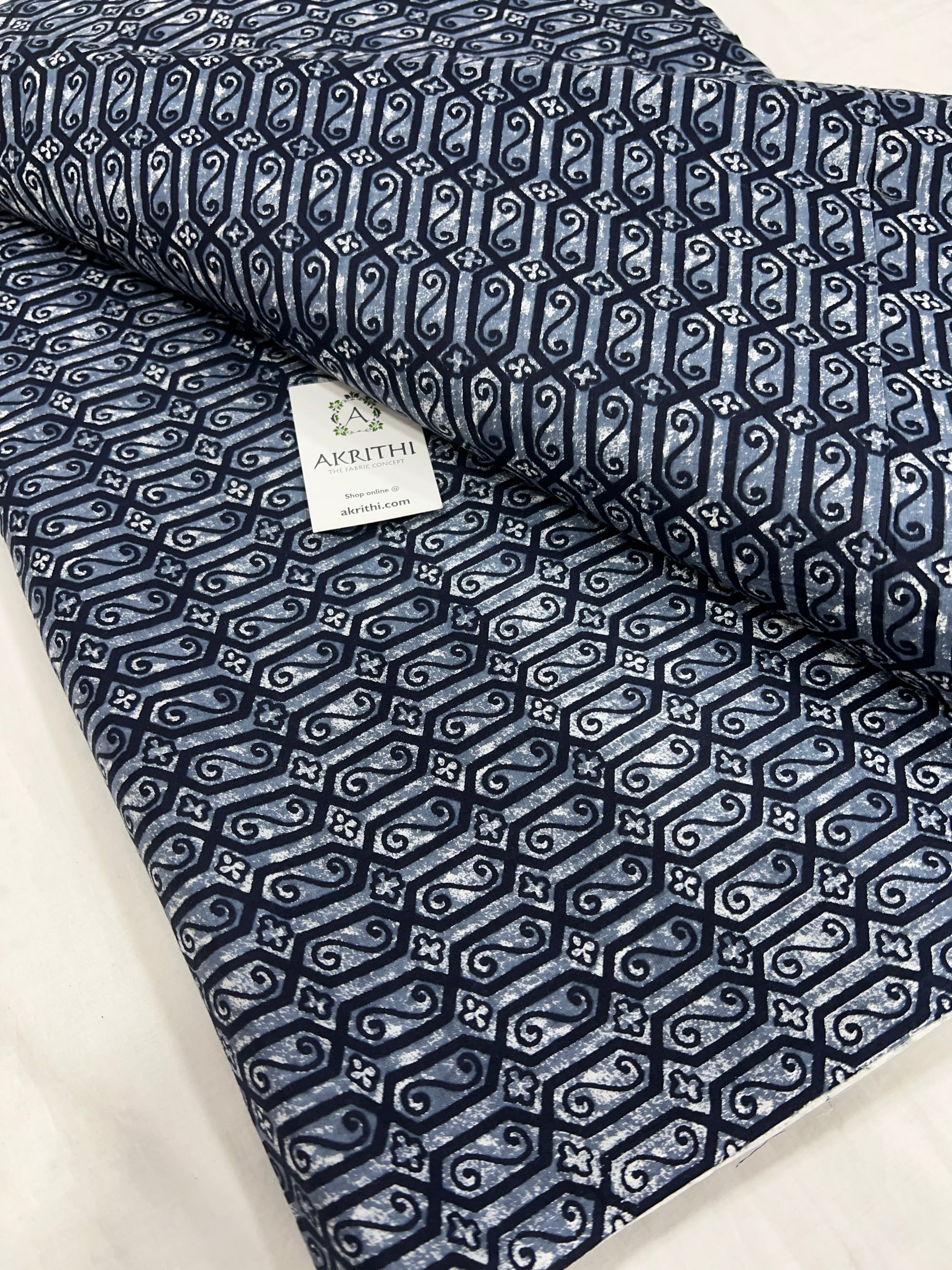 Printed pure cotton fabric