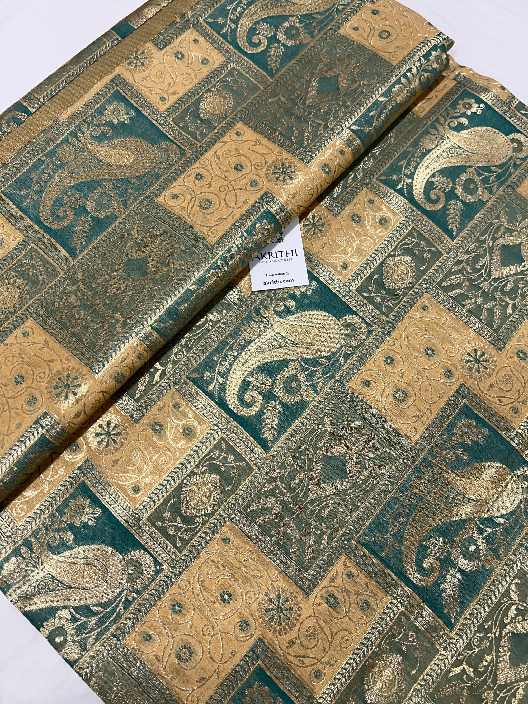 Pure Banarasi brocade fabric