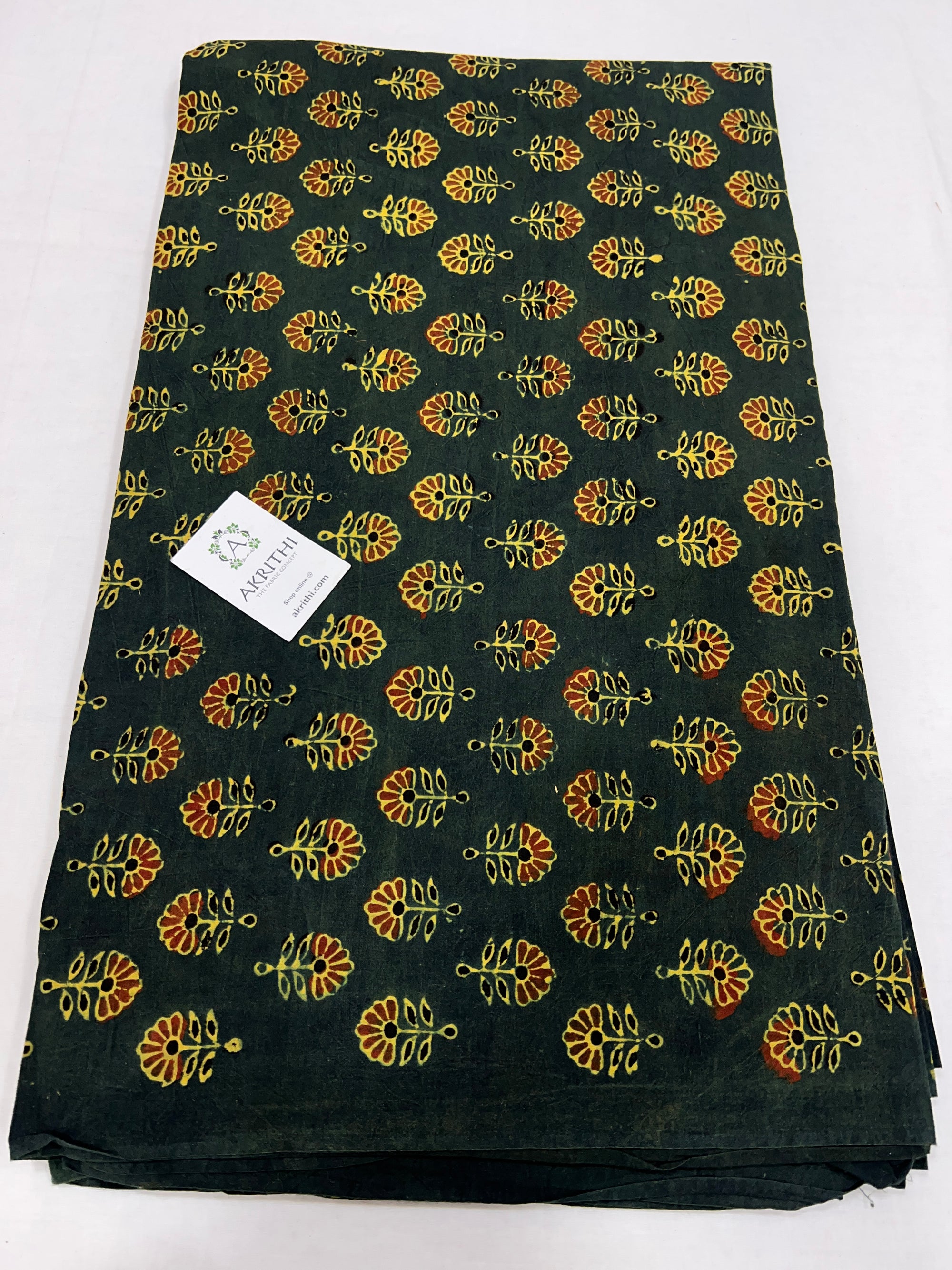 Ajrakh Printed pure cotton fabric