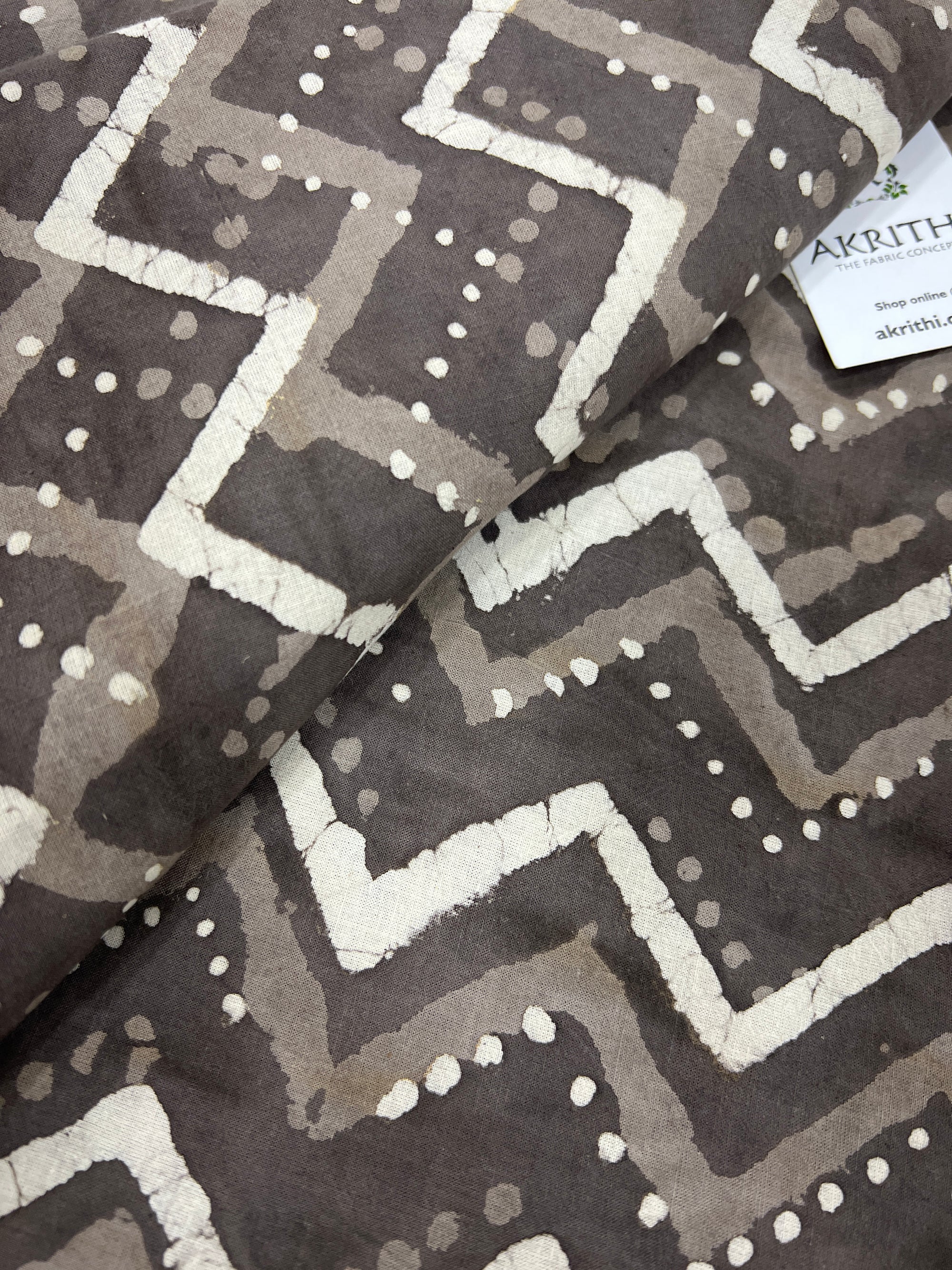 Dabu printed pure cotton fabric