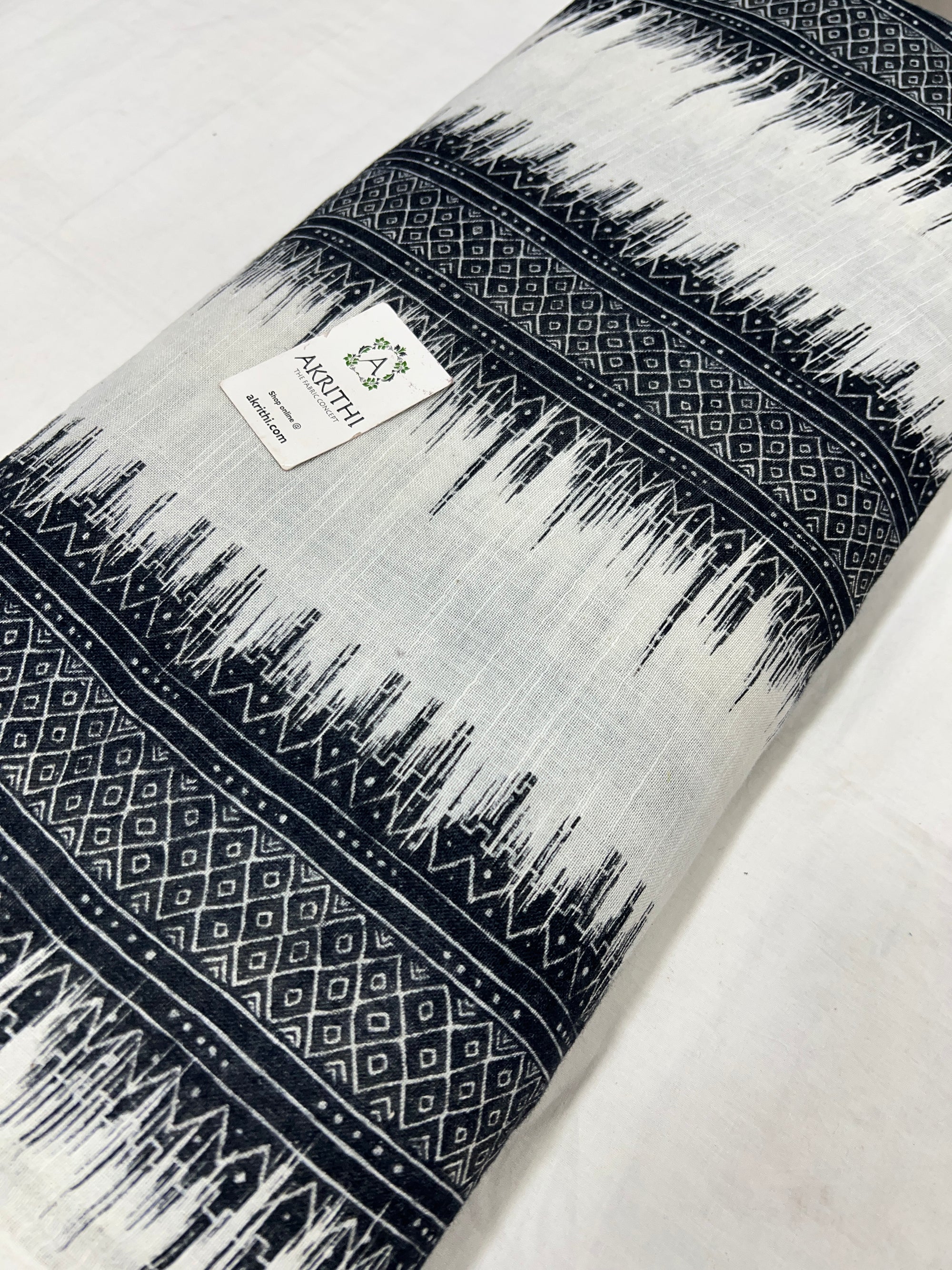 Digital Printed pure linen twill cotton fabric