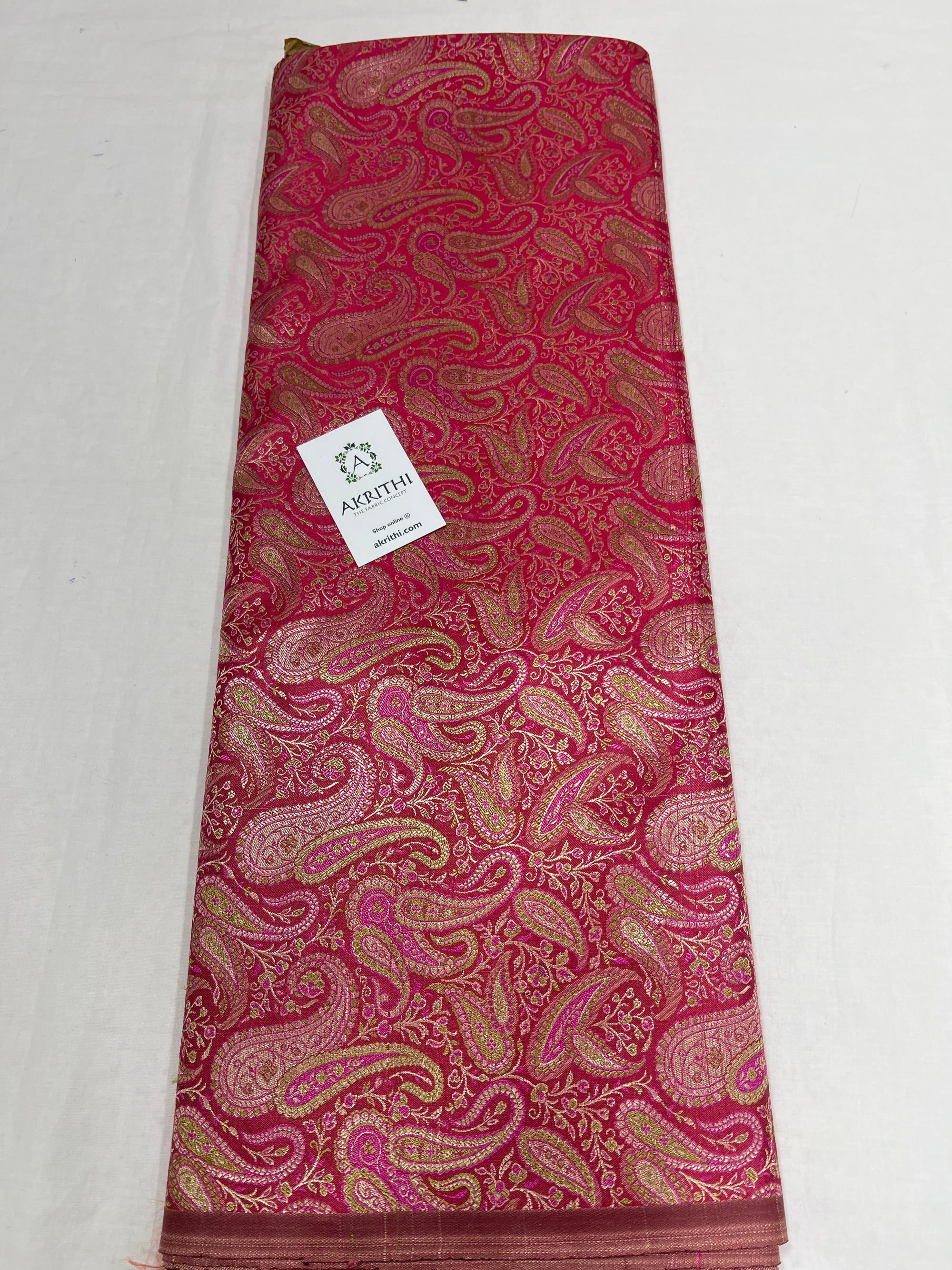 Pure Banarasi brocade fabric