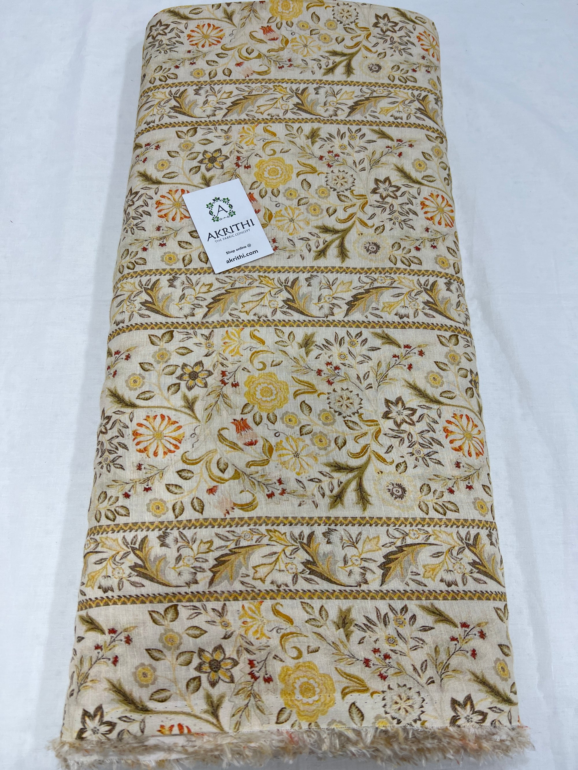 Digital Printed pure linen fabric