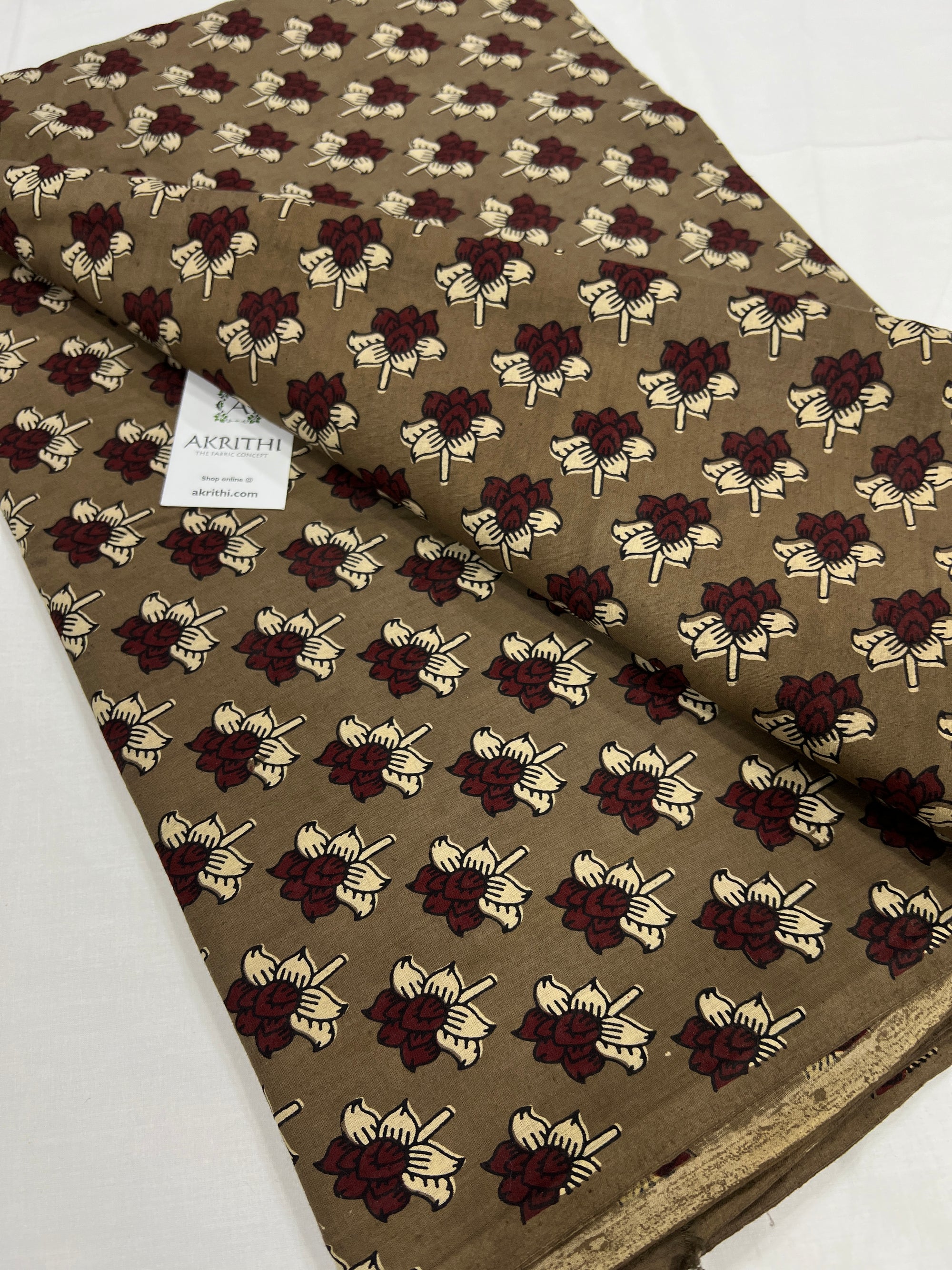 Block Printed pure cotton fabric