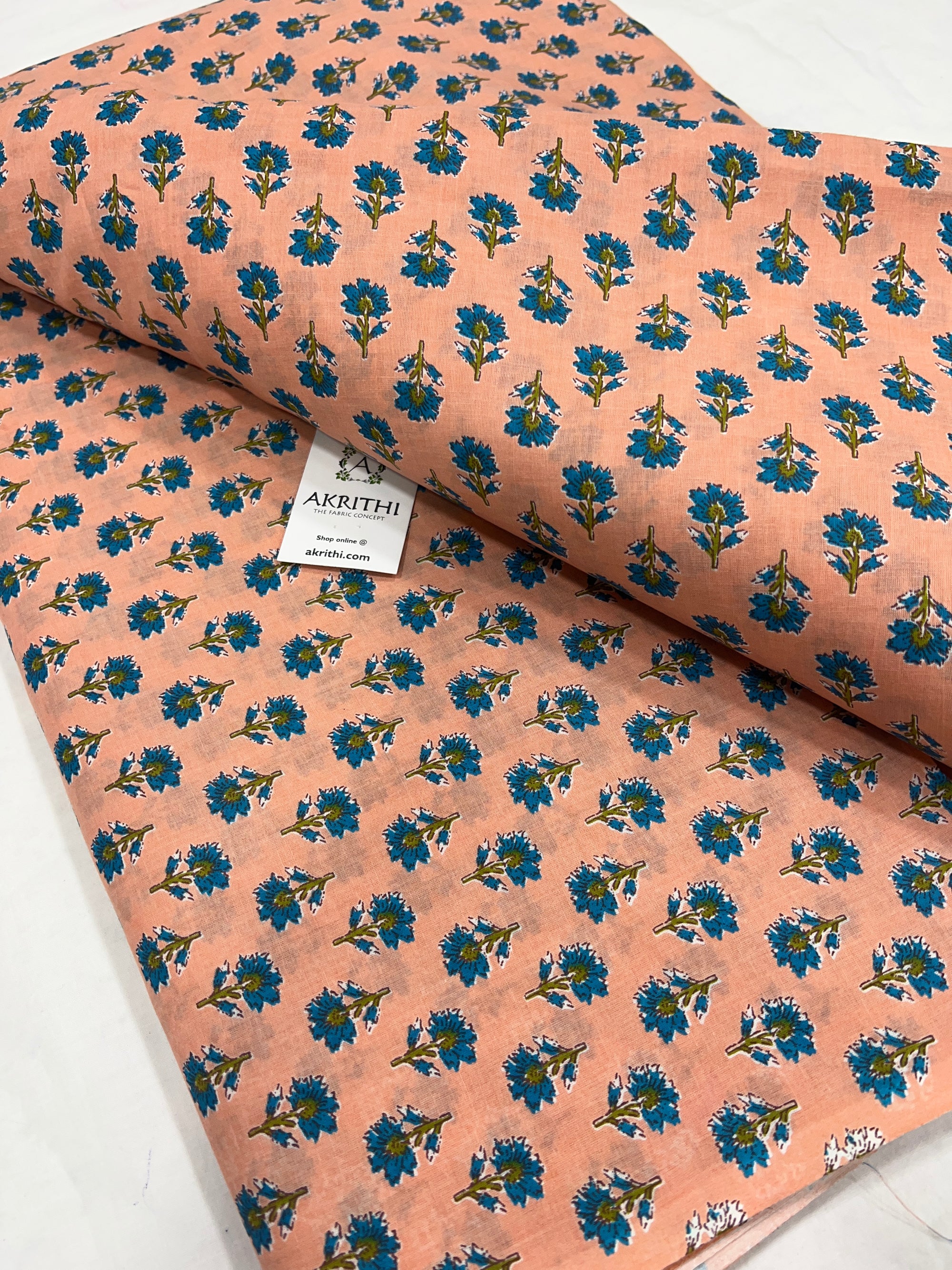 Printed pure cotton fabric