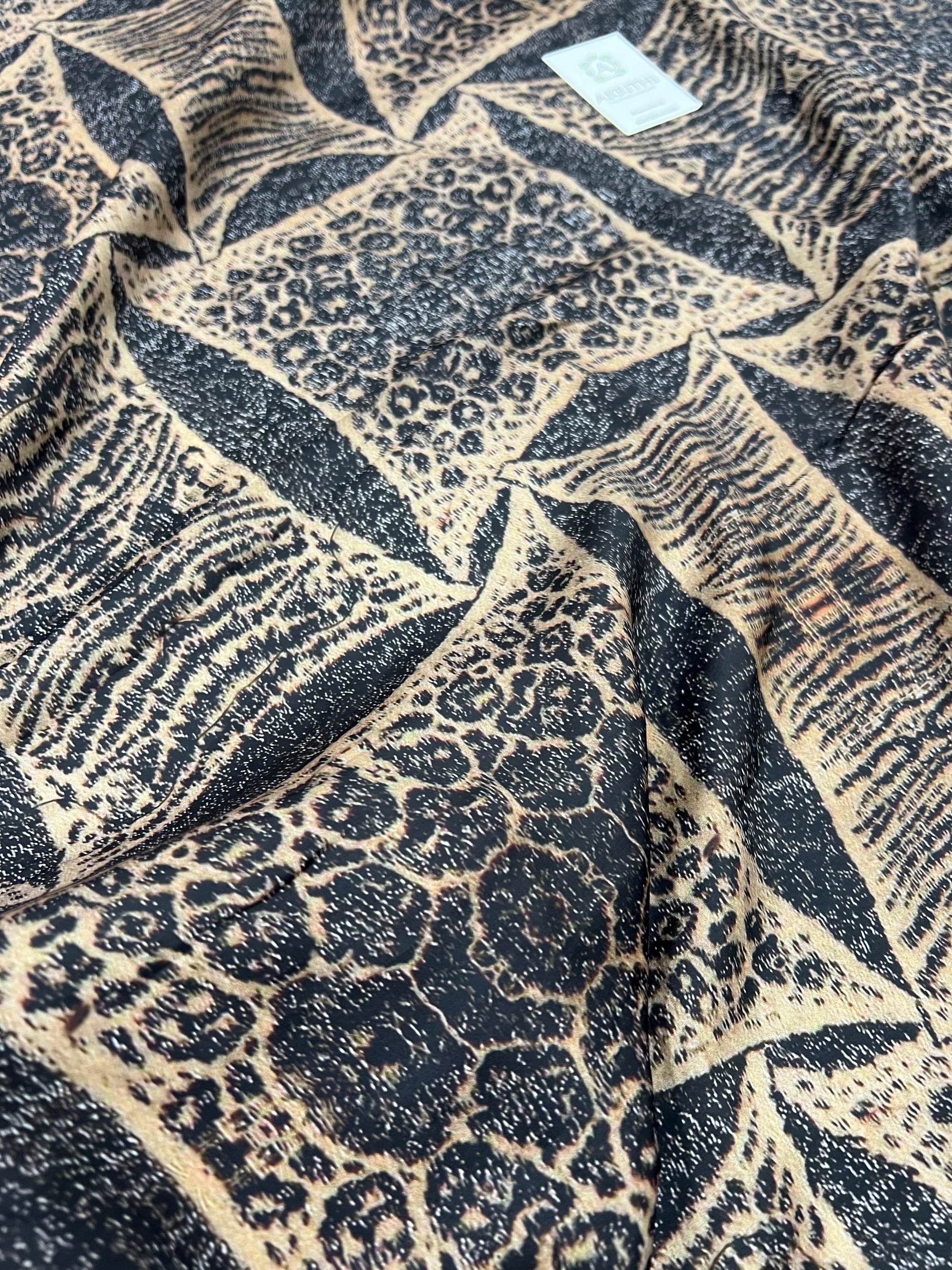 Digital printed modal satin fabric