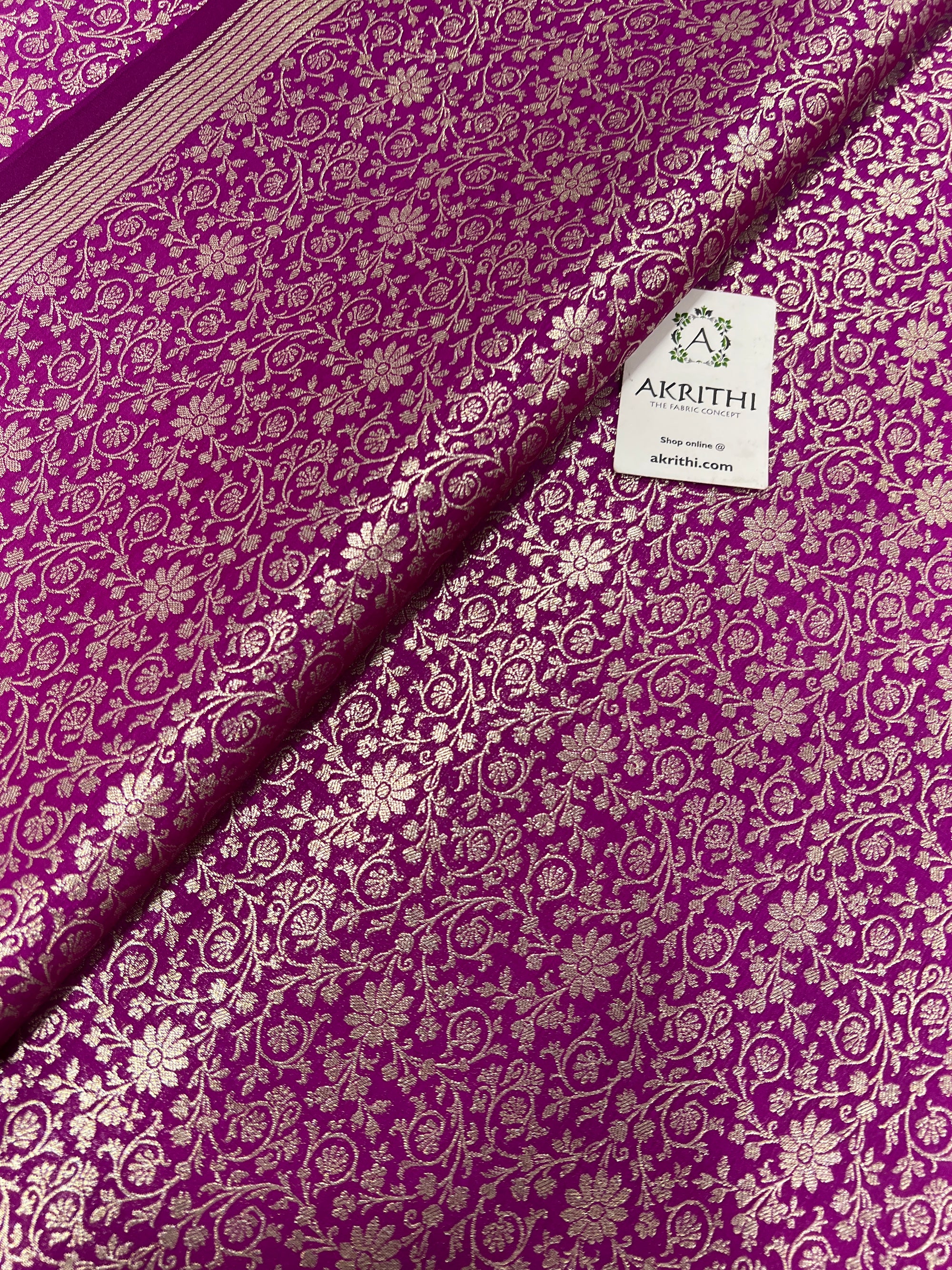 Pure Banarasi brocade fabric