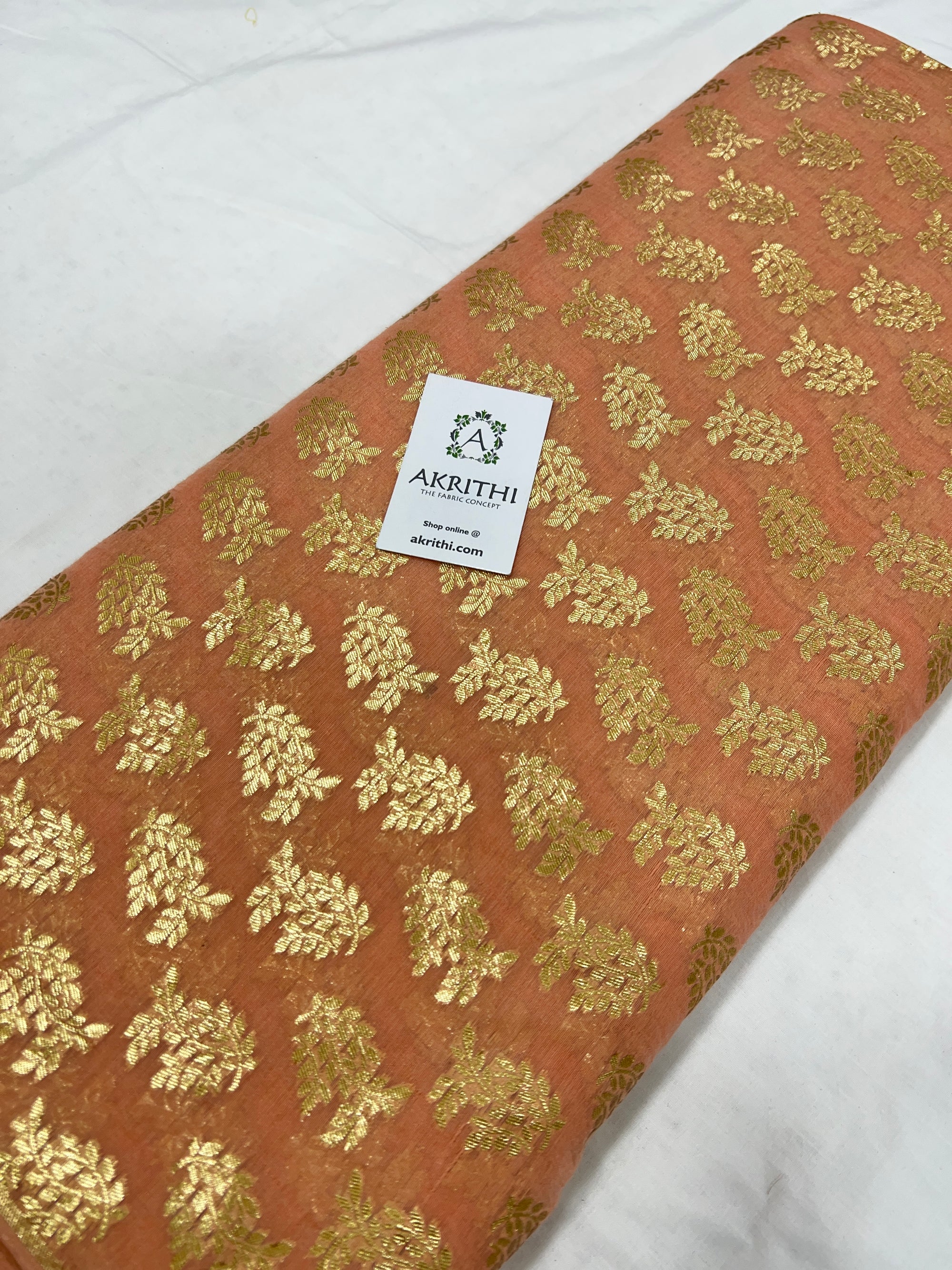 Banarasi chanderi cotton lurex fabric