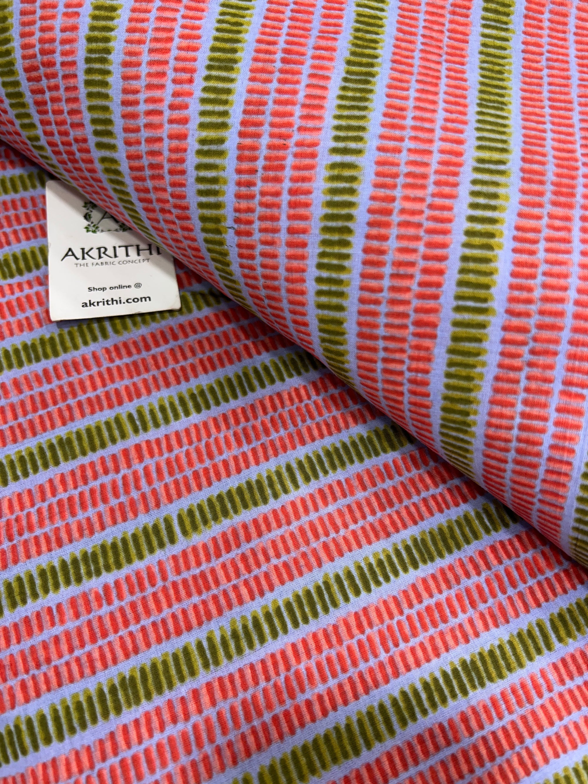 Printed pure cotton fabric