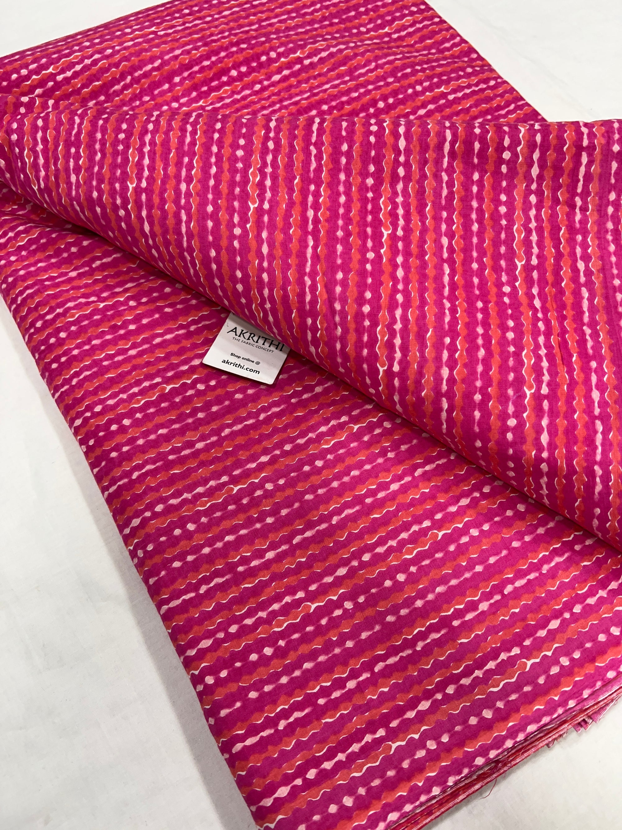 Printed pure cotton fabric