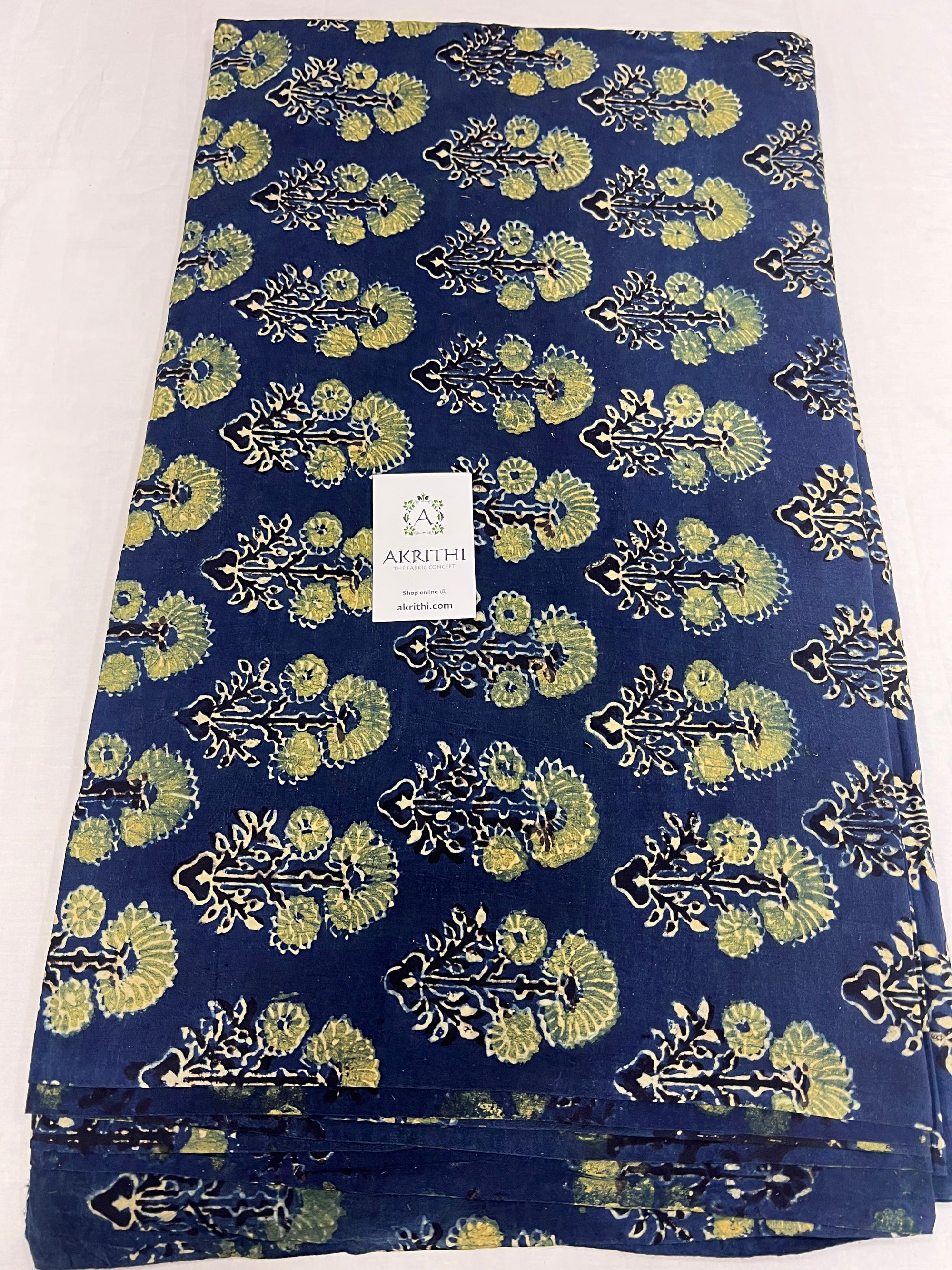 Ajrakh pure cotton fabric