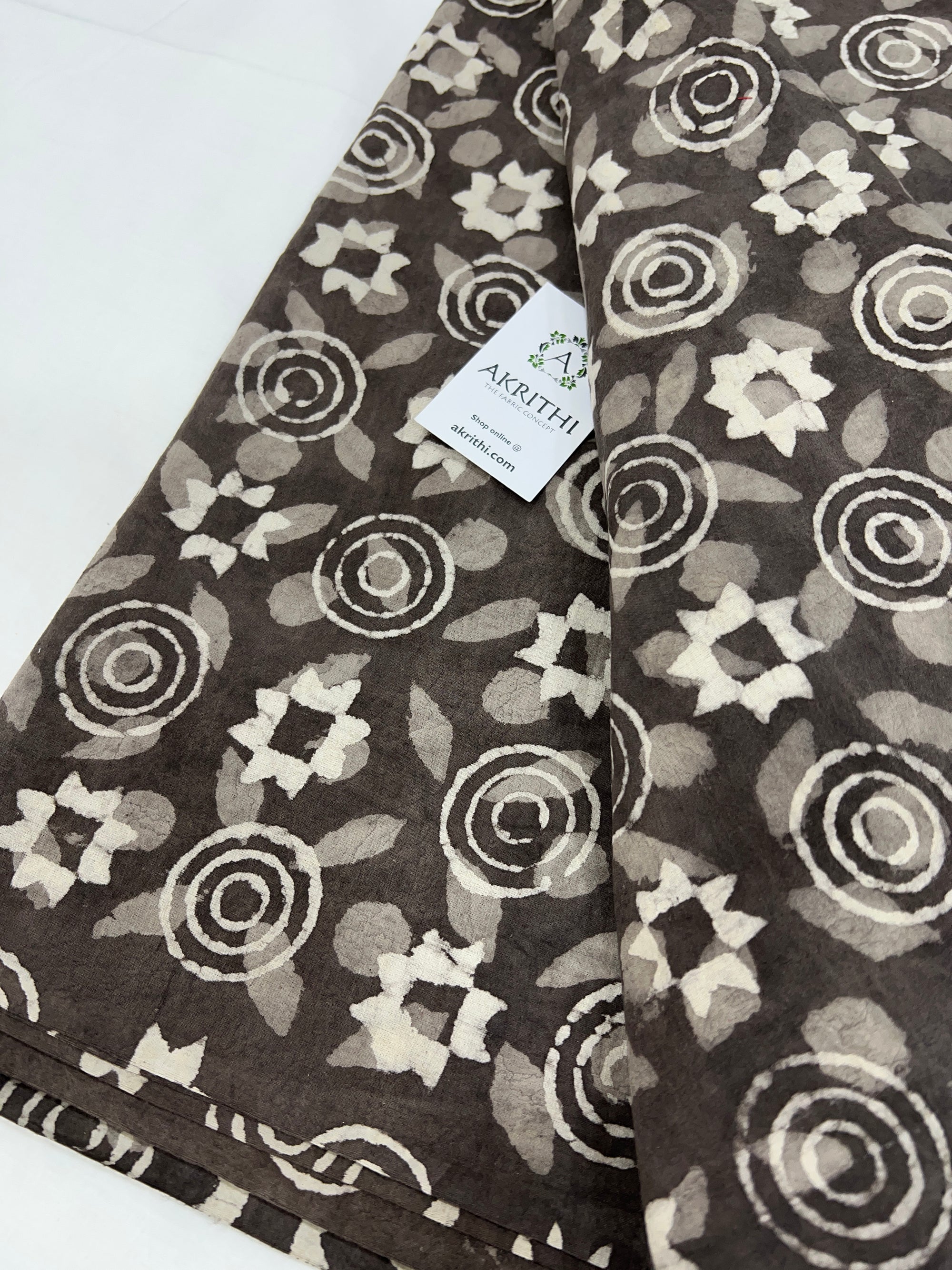 Dabu printed pure cotton fabric