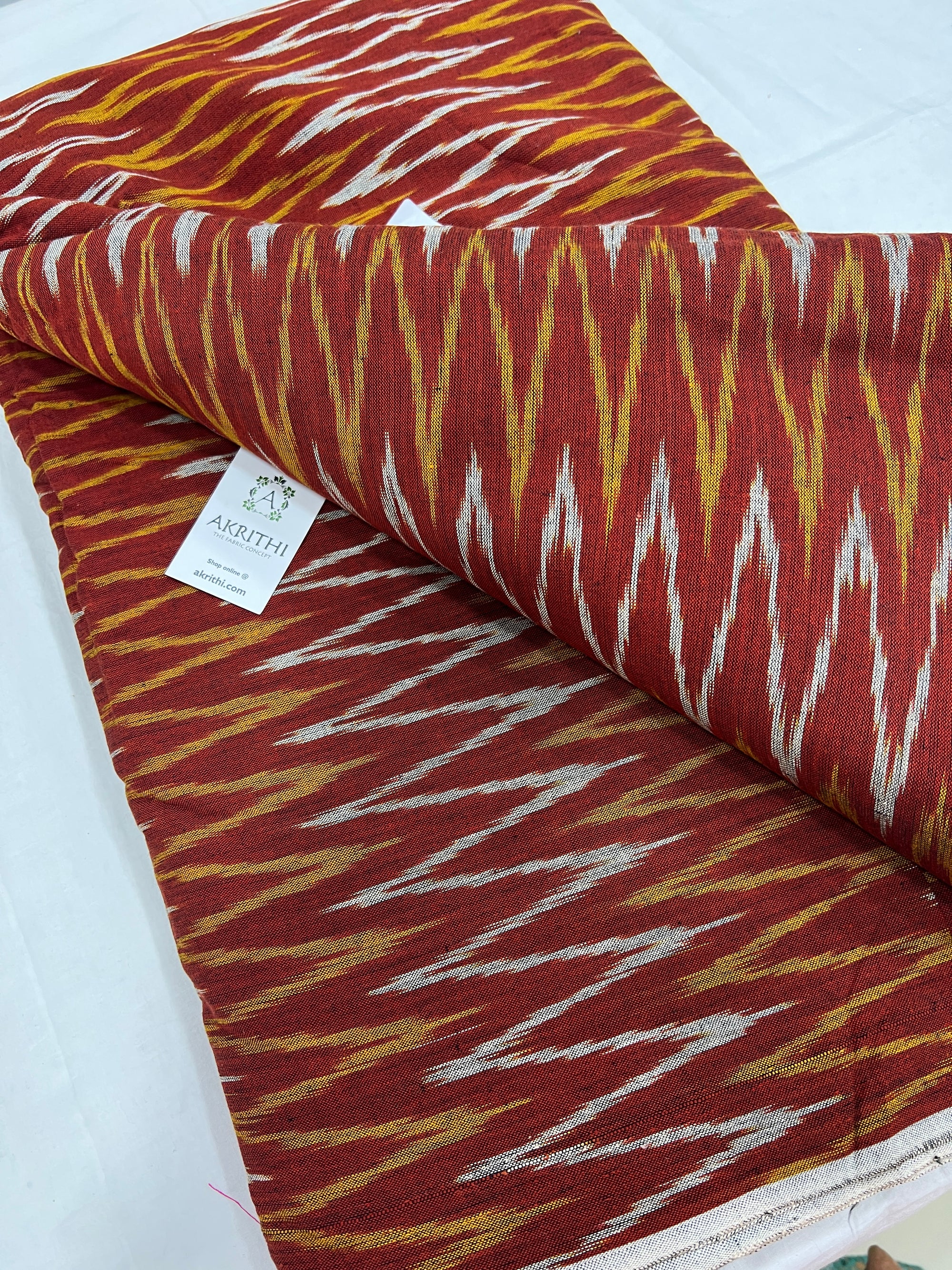 Handloom Ikat pure cotton fabric