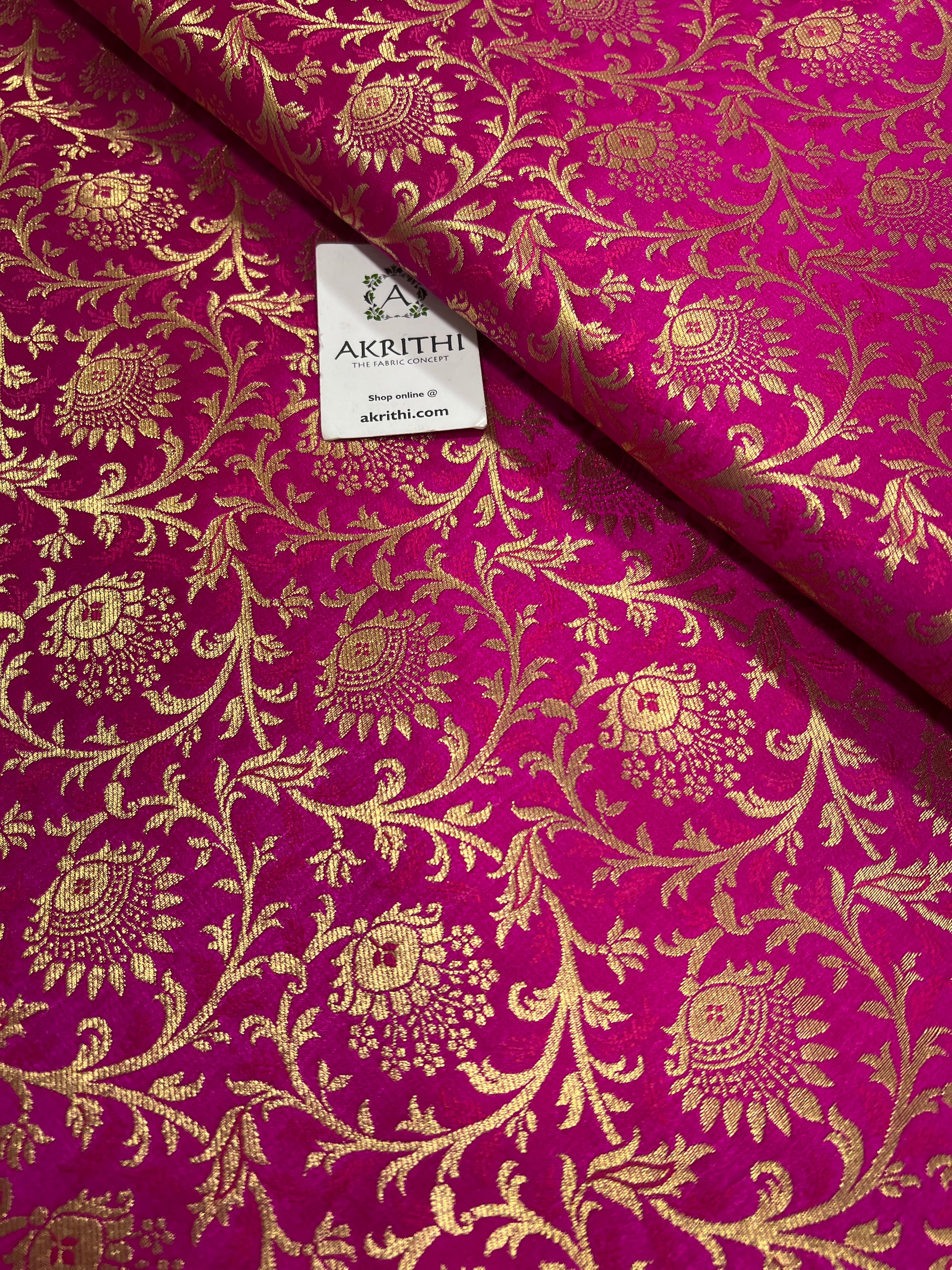 Pure Banarasi brocade fabric